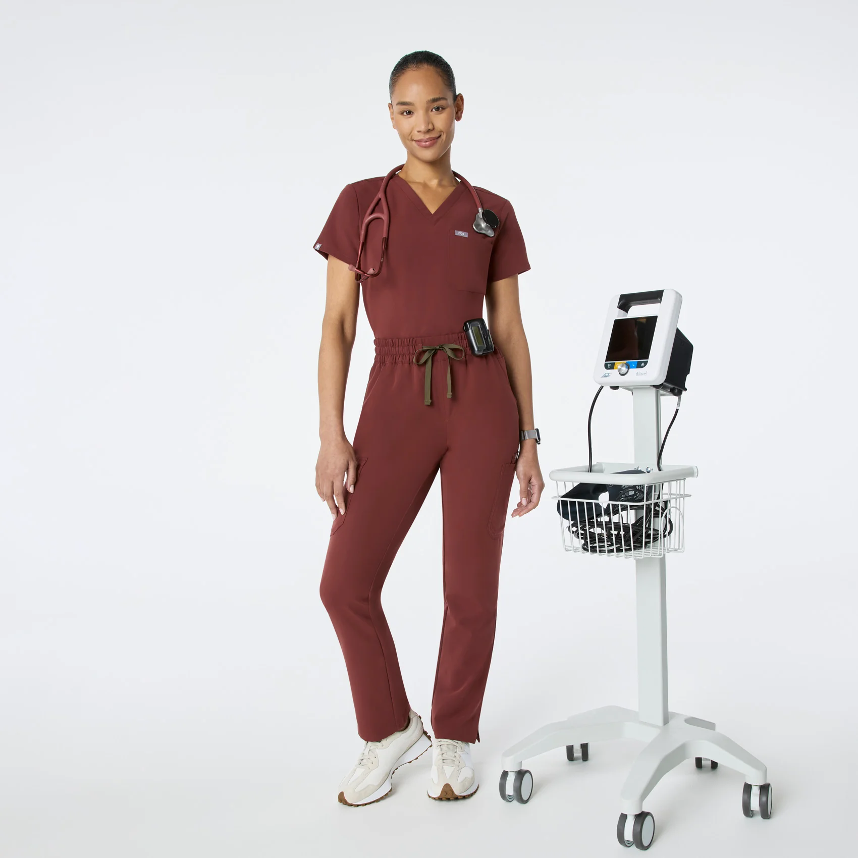 women's Walnut High Waisted Dowa - Scrub Pants