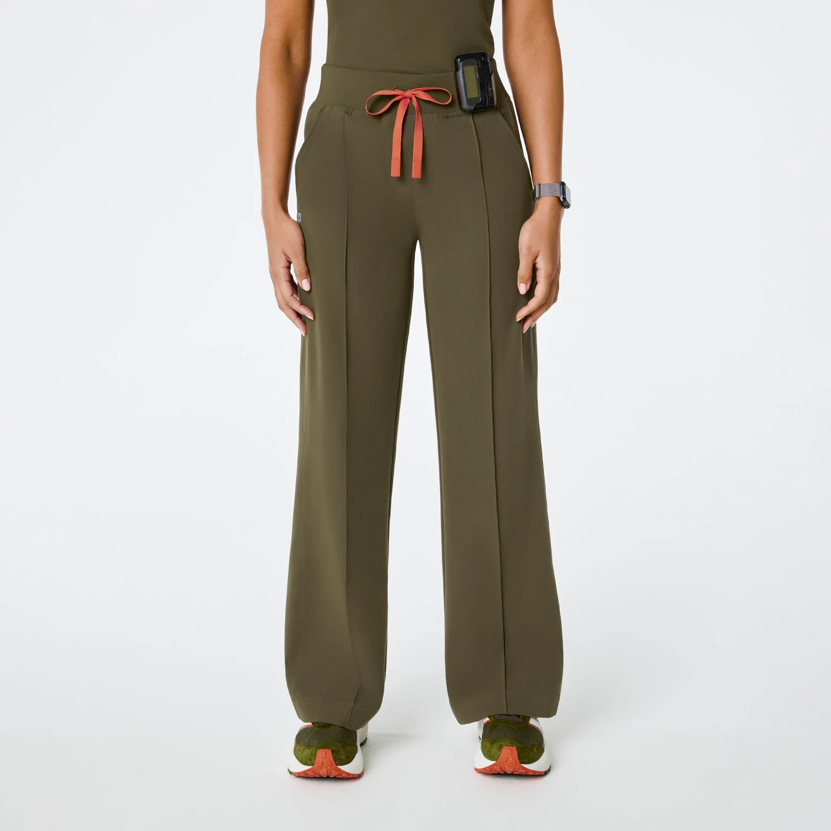women's Spruce Alexandria Wide Leg Cargo - Petite Scrub Pant
