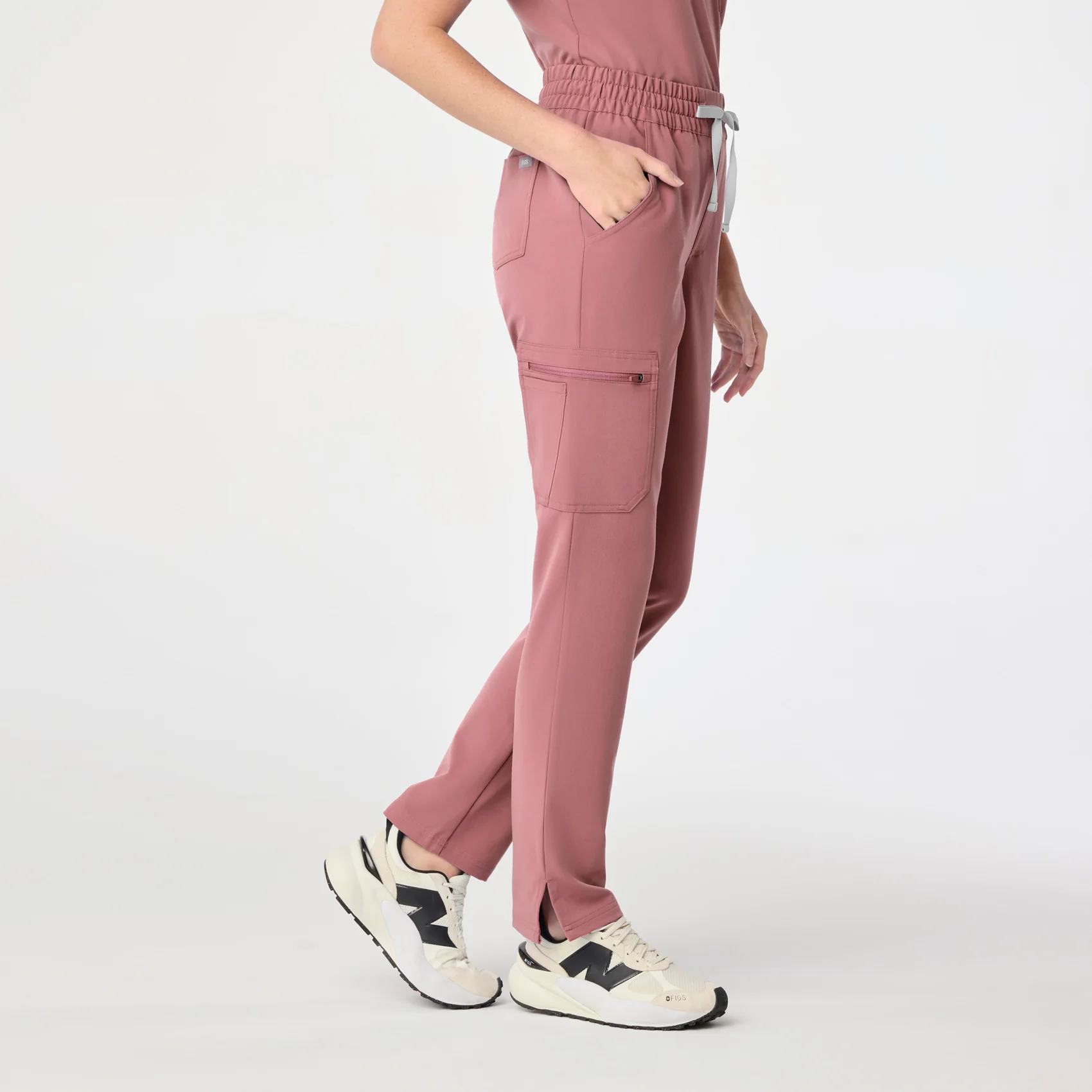 women's Mauve High Waisted Dowa - Tall Scrub Pant (3XL-6XL)