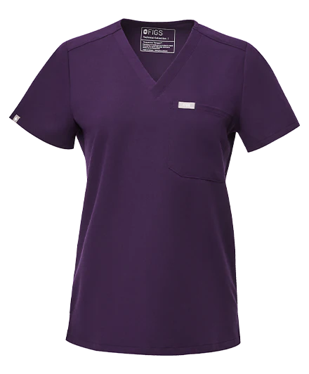 women's Purple Jam Catarina™ - One-Pocket Scrub Top