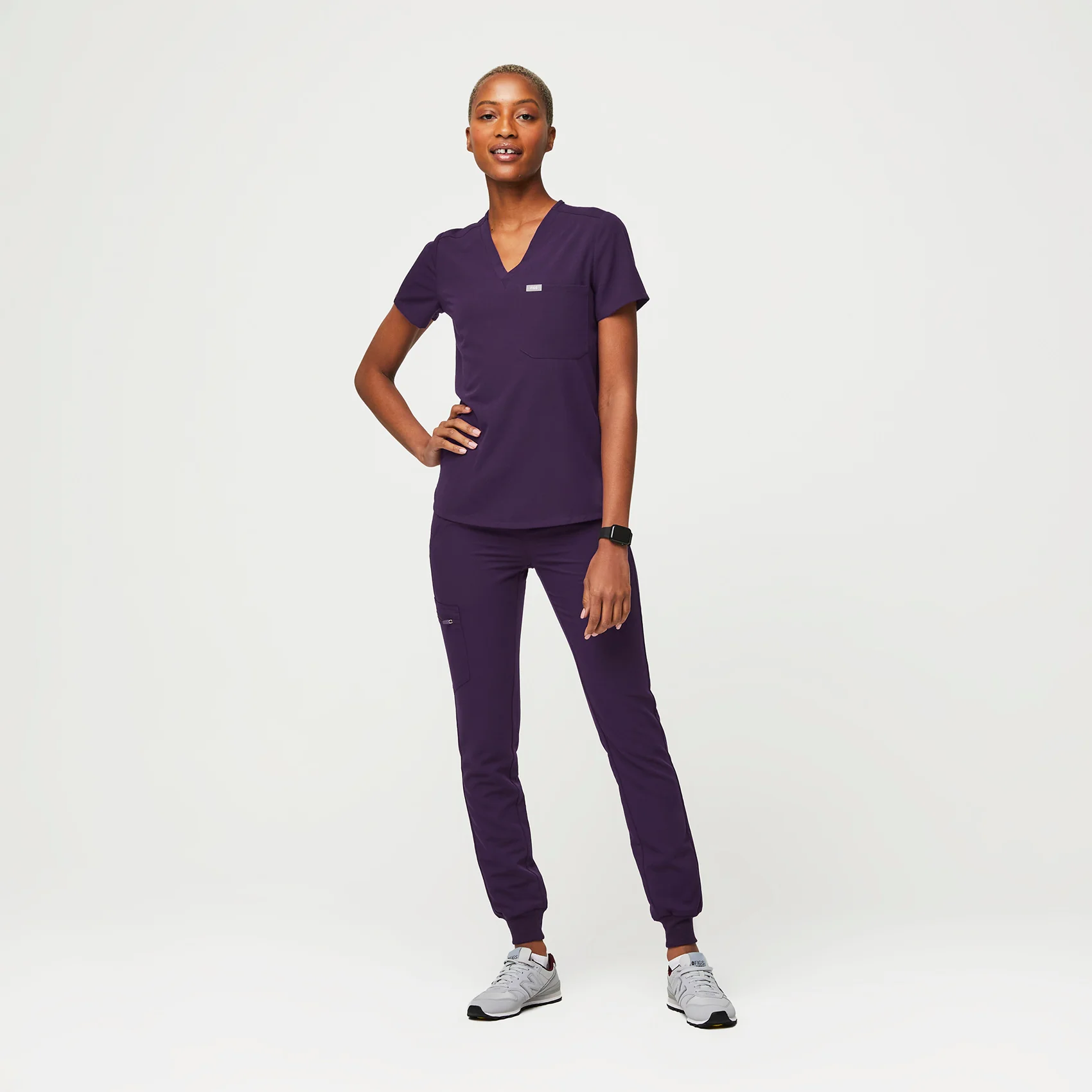 women's Purple Jam Catarina™ - One-Pocket Scrub Top