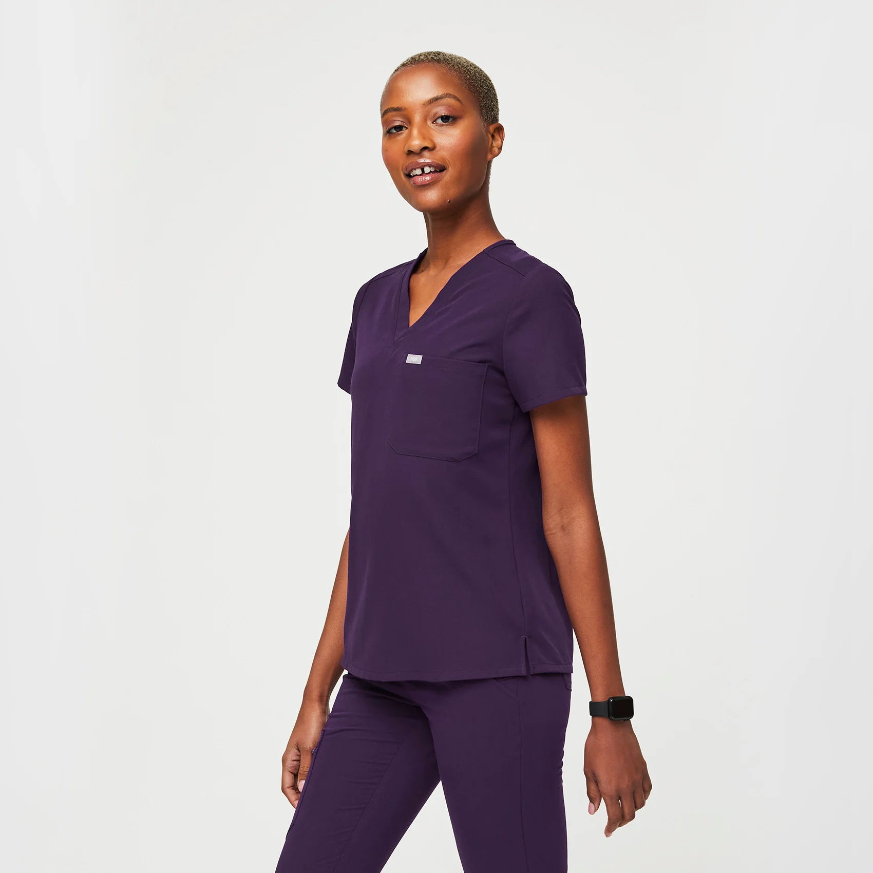 women's Purple Jam Catarina™ - One-Pocket Scrub Top