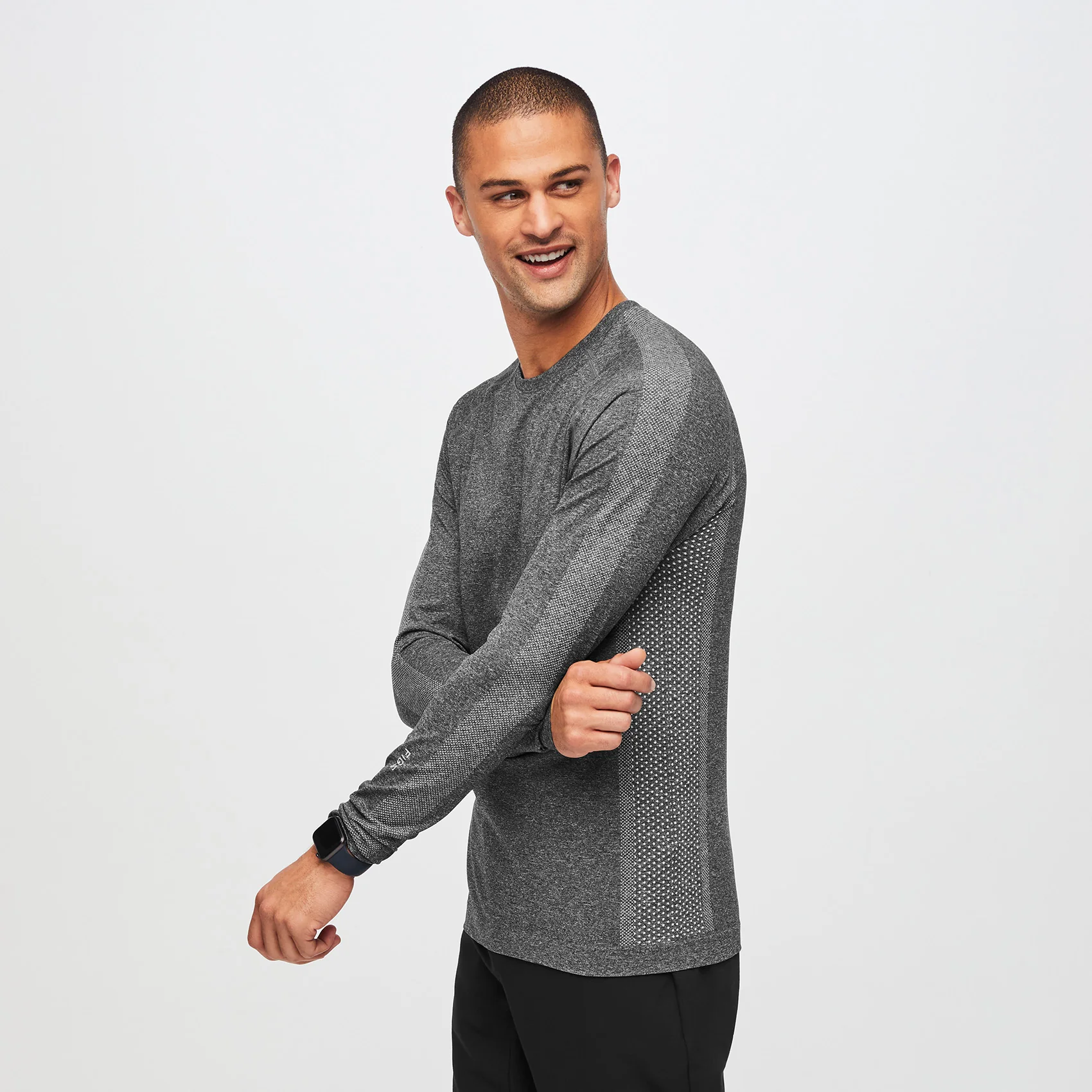 men's Graphite Makato Seamless - Longsleeve Underscrub