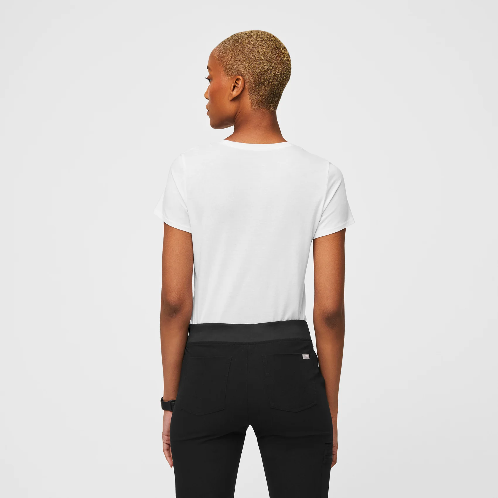 women's White Physician Associate Student Supersoft - Shortsleeve Underscrub