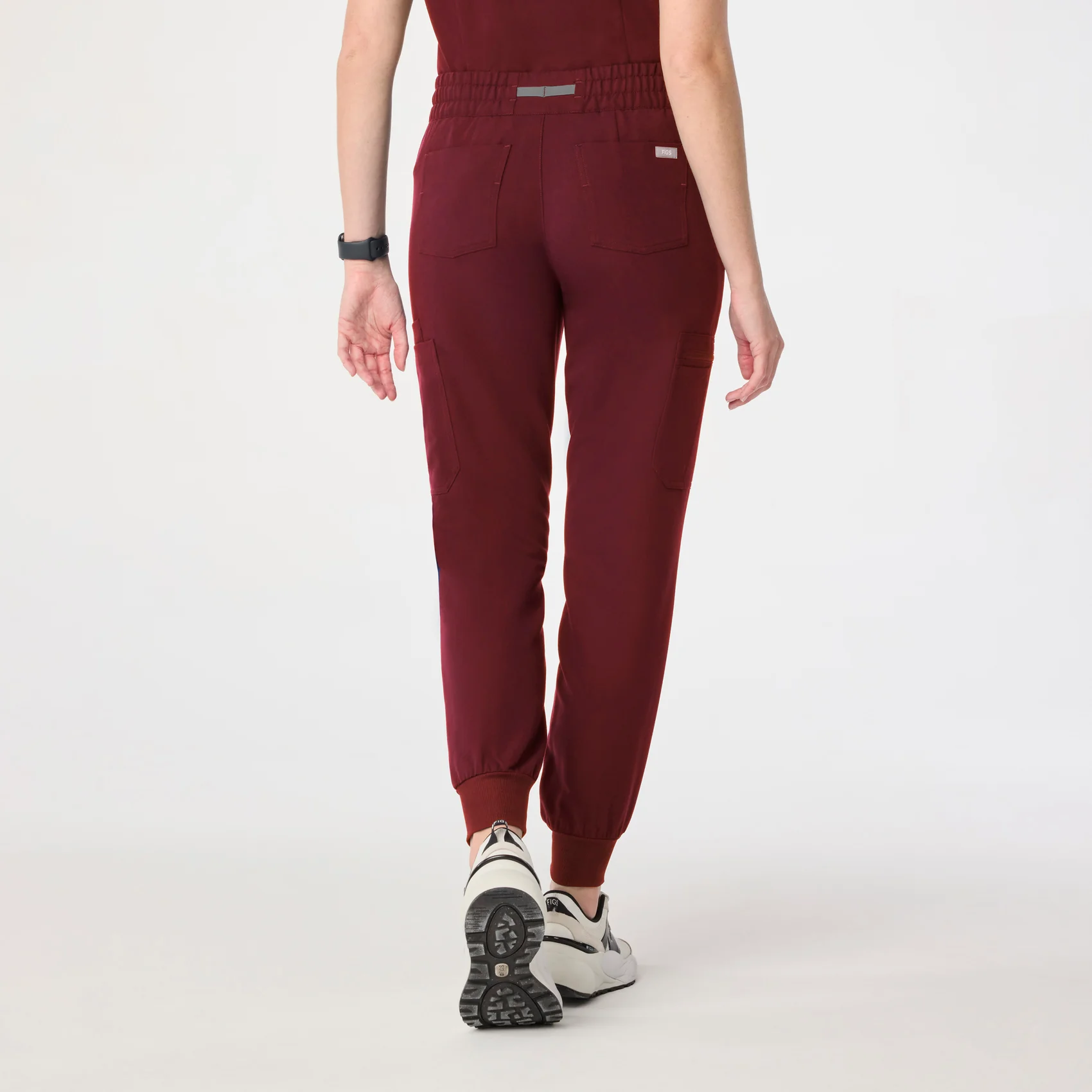 2409-women-s-burgundy-uman-relaxed-jogger-scrub-pant-4.webp women's Burgundy Uman Relaxed - Jogger Scrub Pant