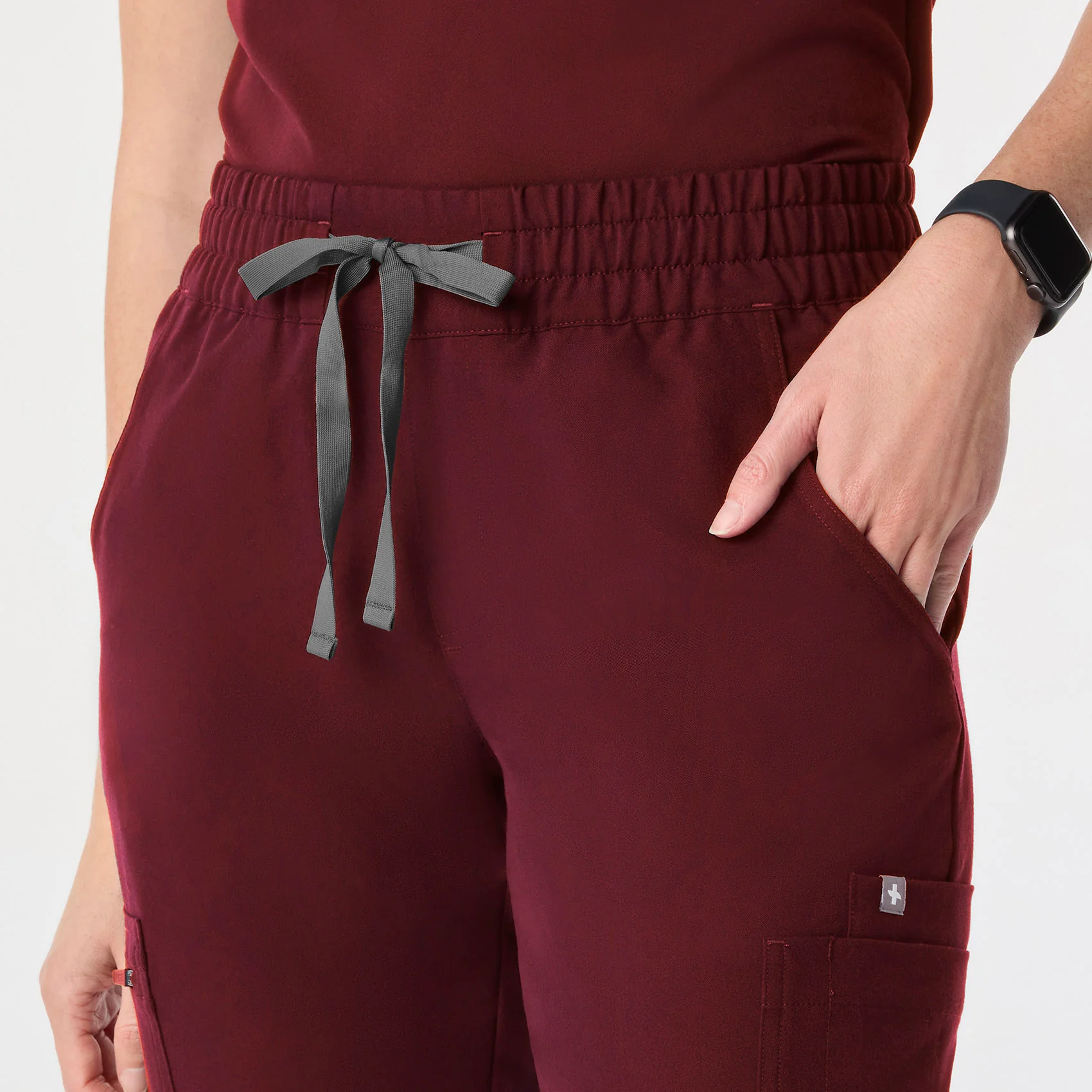 2409-women-s-burgundy-uman-relaxed-jogger-scrub-pant-5.webp women's Burgundy Uman Relaxed - Jogger Scrub Pant