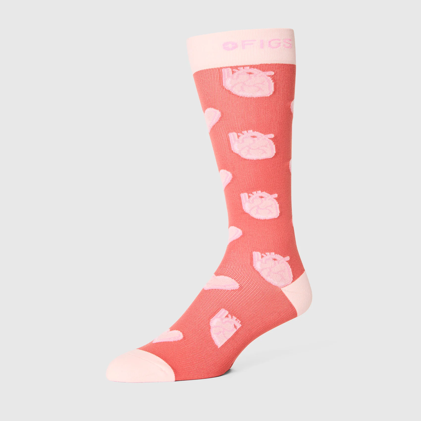 24413-unisex-pulmonary-pink-sweetheart-compression-socks-1.webp unisex Pulmonary Pink Sweetheart - Compression Socks