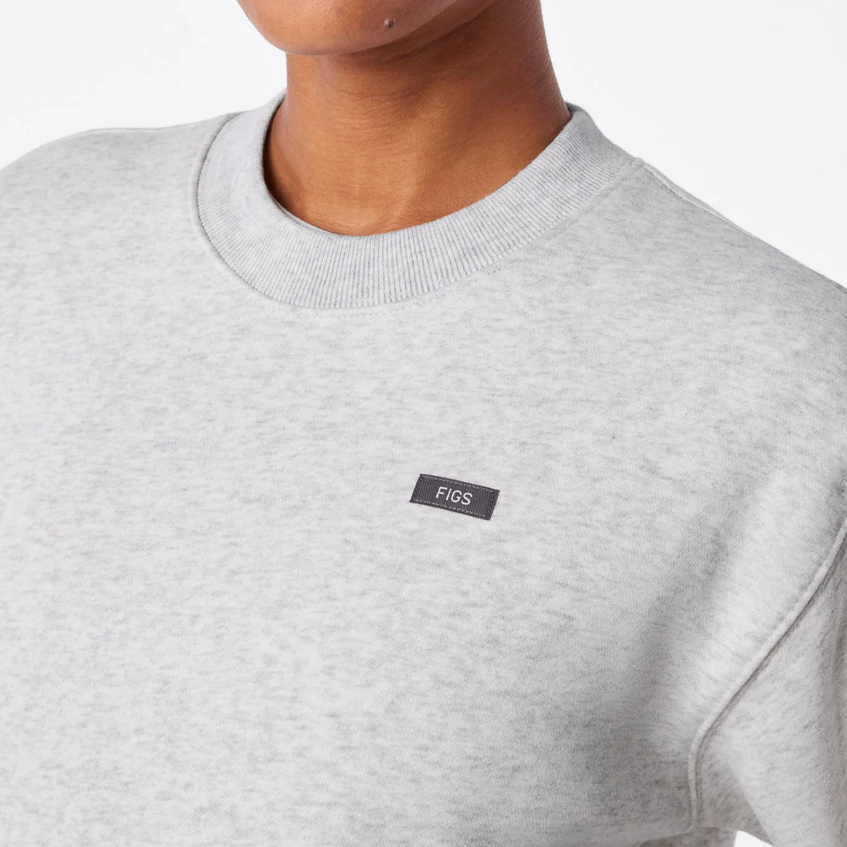 24459-women-s-heather-grey-off-shift-relaxed-crewneck-sweatshirttm-6.webp women's Heather Grey Off-Shift Relaxed - Crewneck Sweatshirt™
