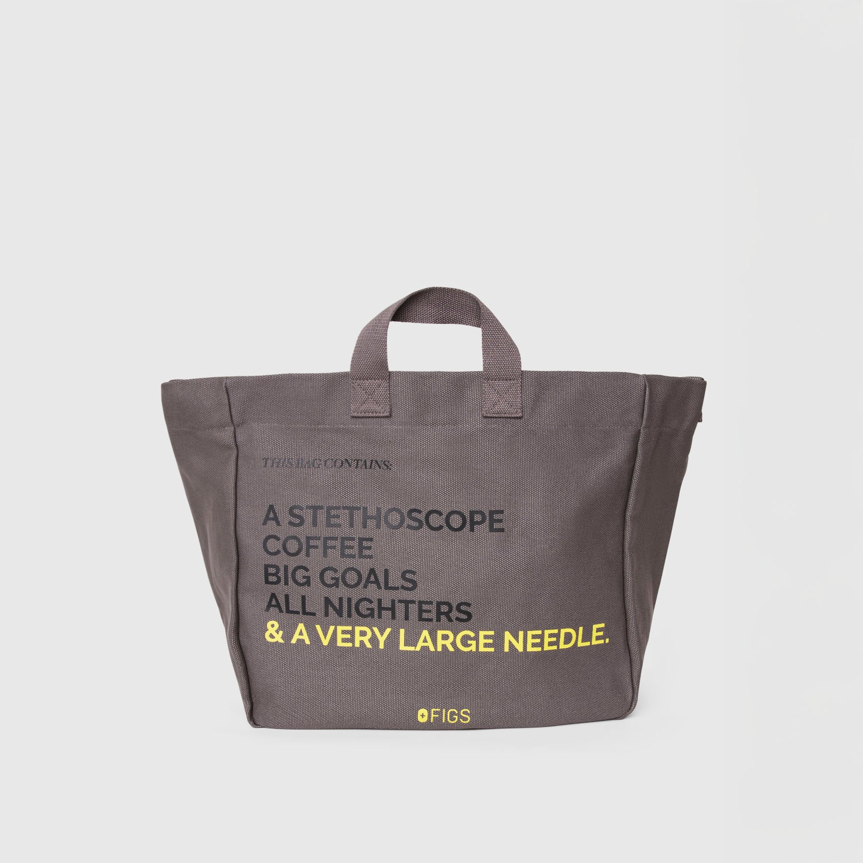 Dark Grey A Very Large Needle Tote