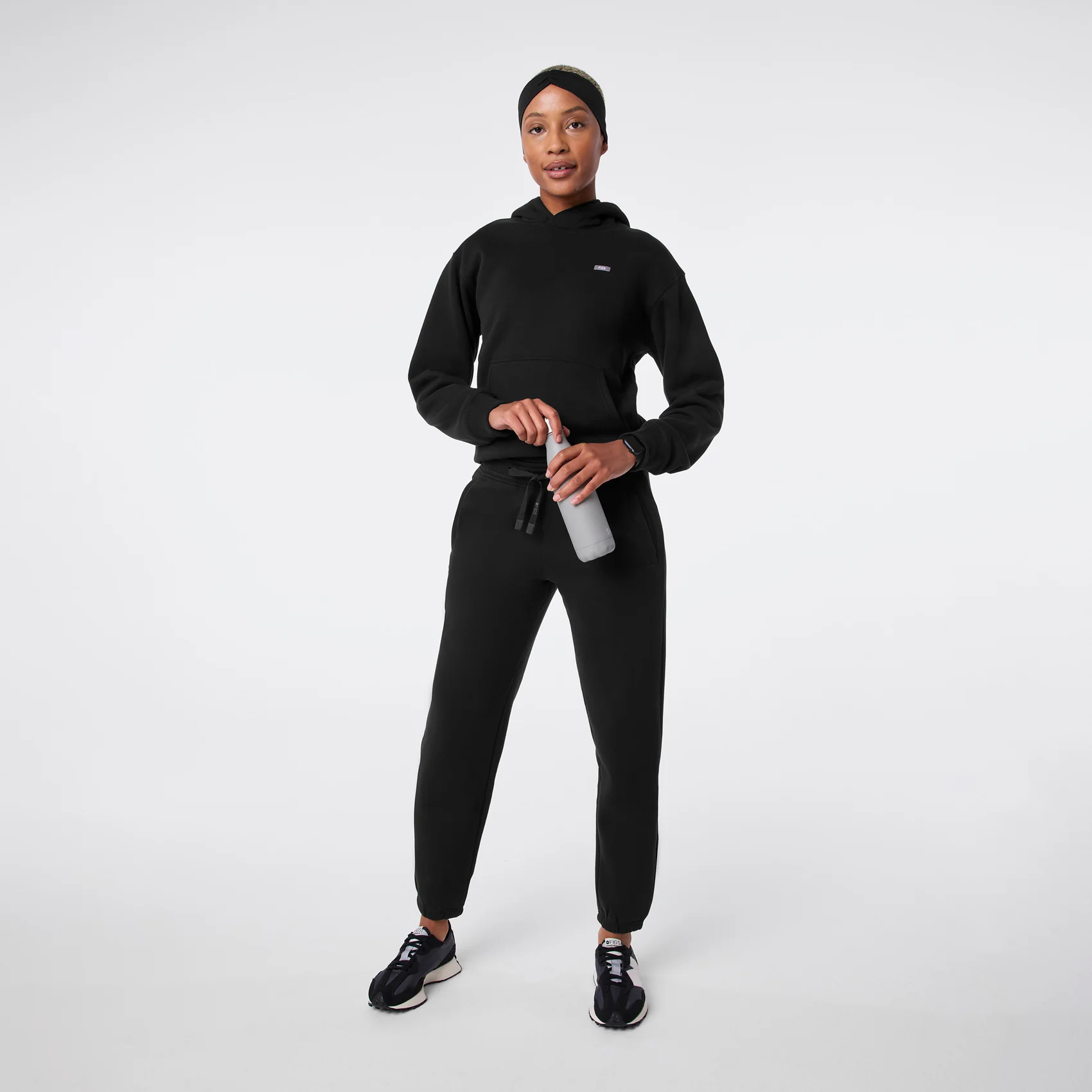 women's Black Off-Shift - Hoodie Sweatshirt™