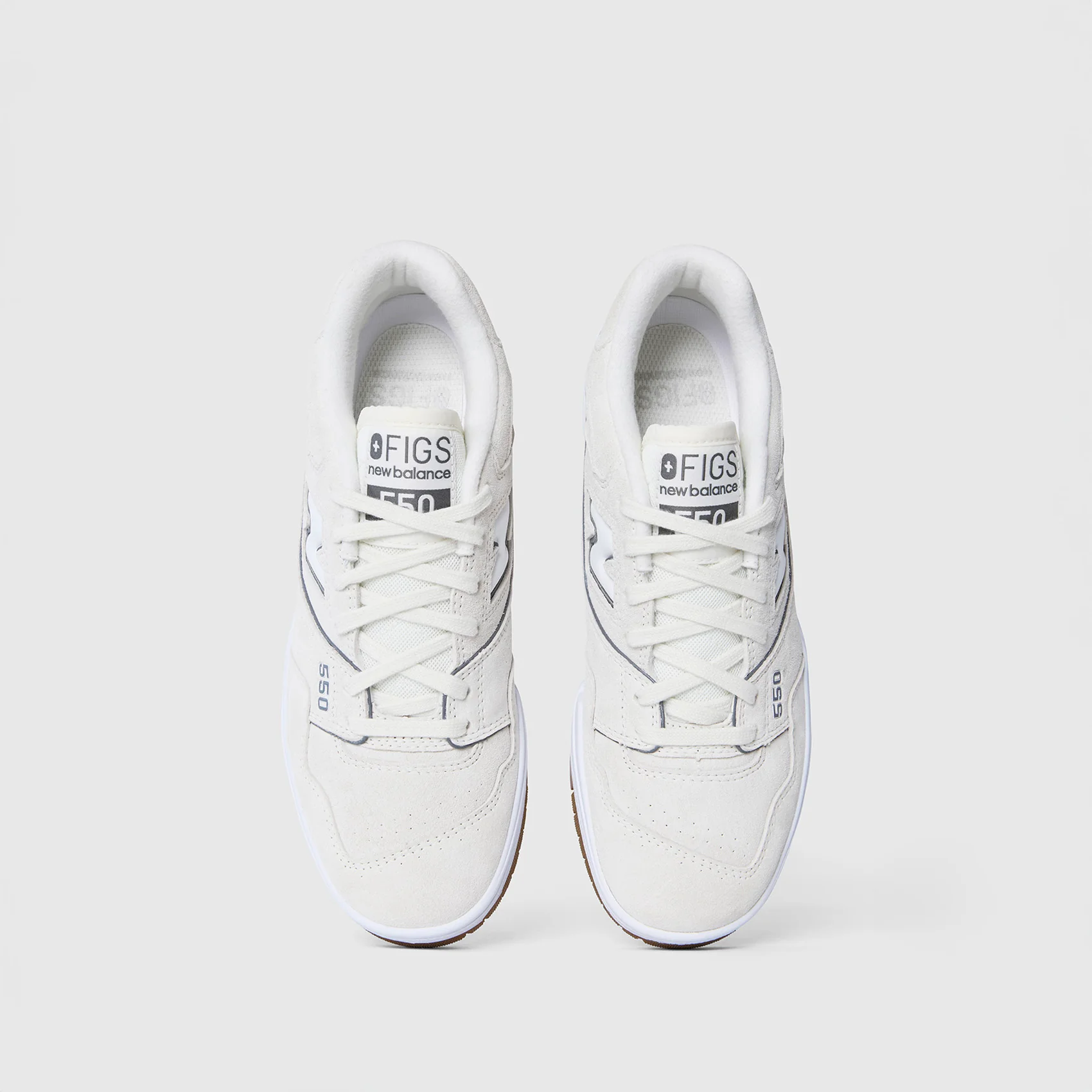 unisex Cream/Optic White FIGS | New Balance 550