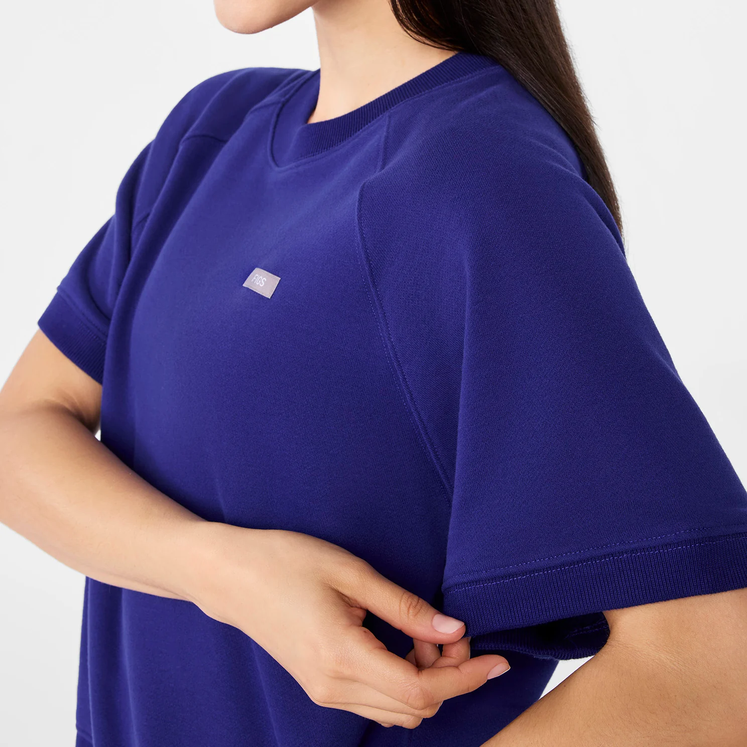 women's Deep Royal Blue Off-Shift - Shortsleeve Sweatshirt™
