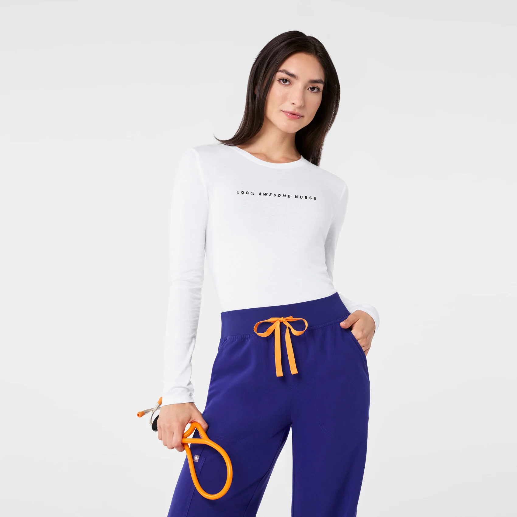 25336-women-s-optic-white-100-awesome-supersoft-longsleeve-underscrub-1.webp women's Optic White 100% Awesome Supersoft - Longsleeve Underscrub