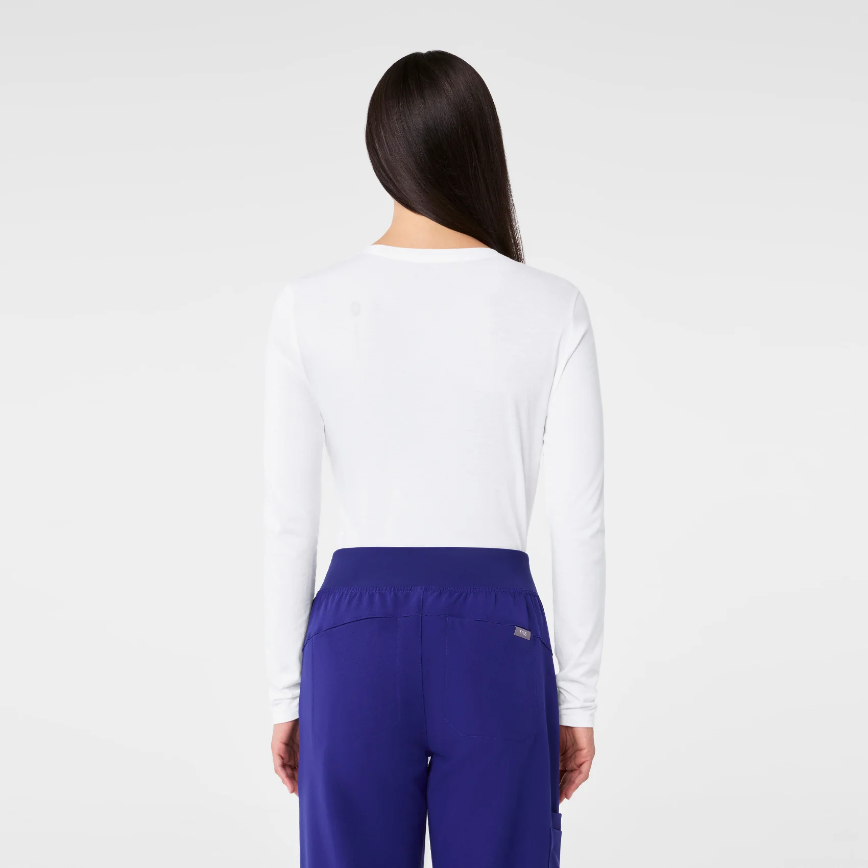 women's Optic White I Am A Nurse Supersoft - Longsleeve Underscrub