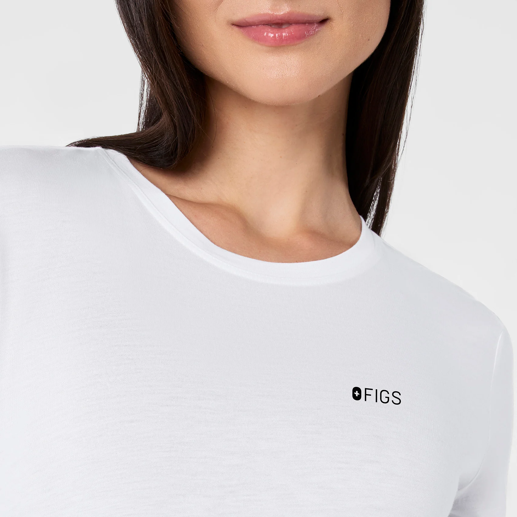 women's Optic White I Am A Nurse Supersoft - Longsleeve Underscrub