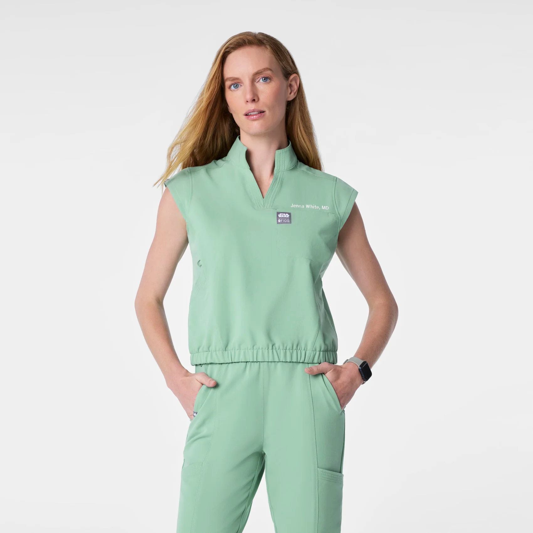 25409-women-s-jade-star-warstm-figs-scrub-top-1.webp women's Jade STAR WARS™ | FIGS - Scrub Top