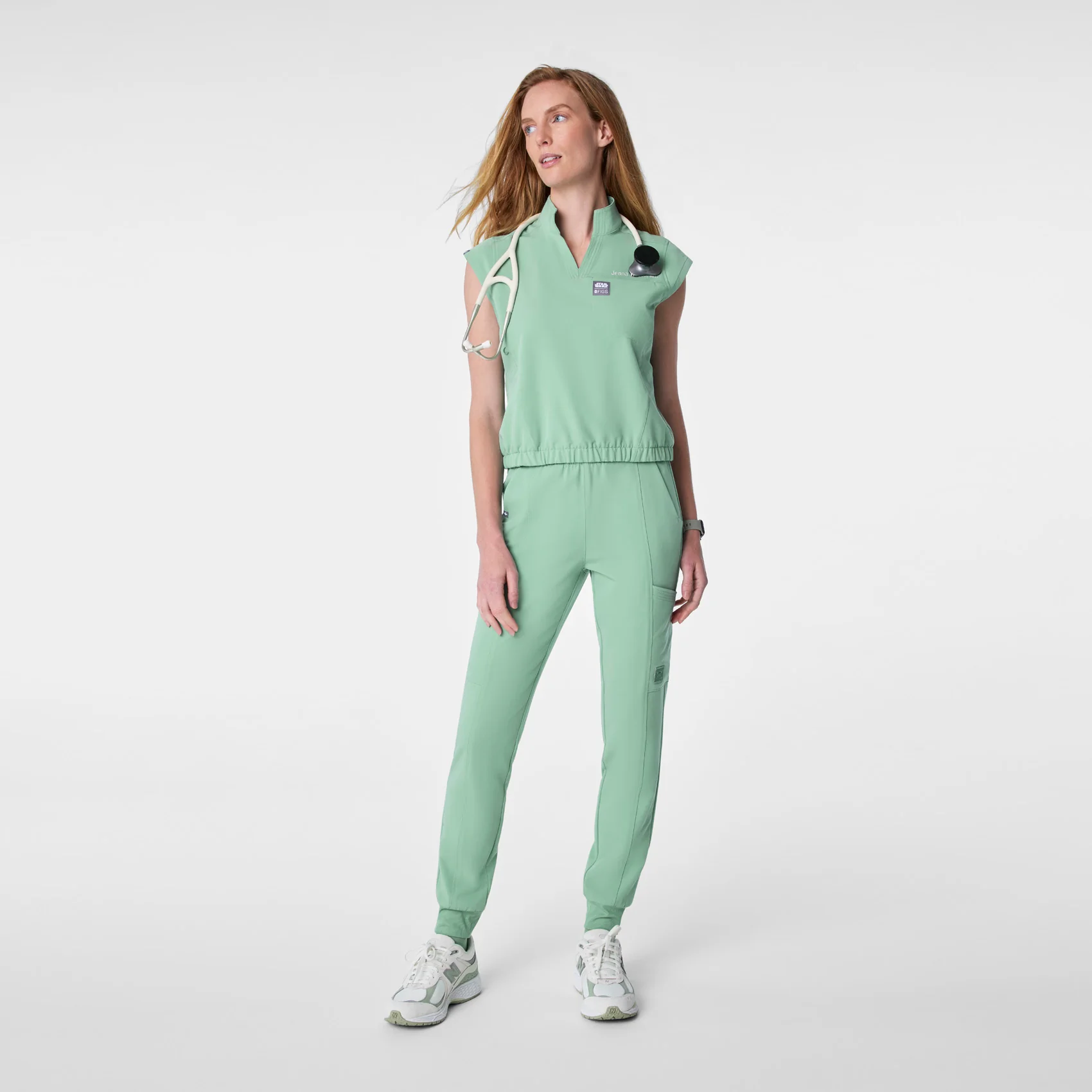 25409-women-s-jade-star-warstm-figs-scrub-top-3.webp women's Jade STAR WARS™ | FIGS - Scrub Top