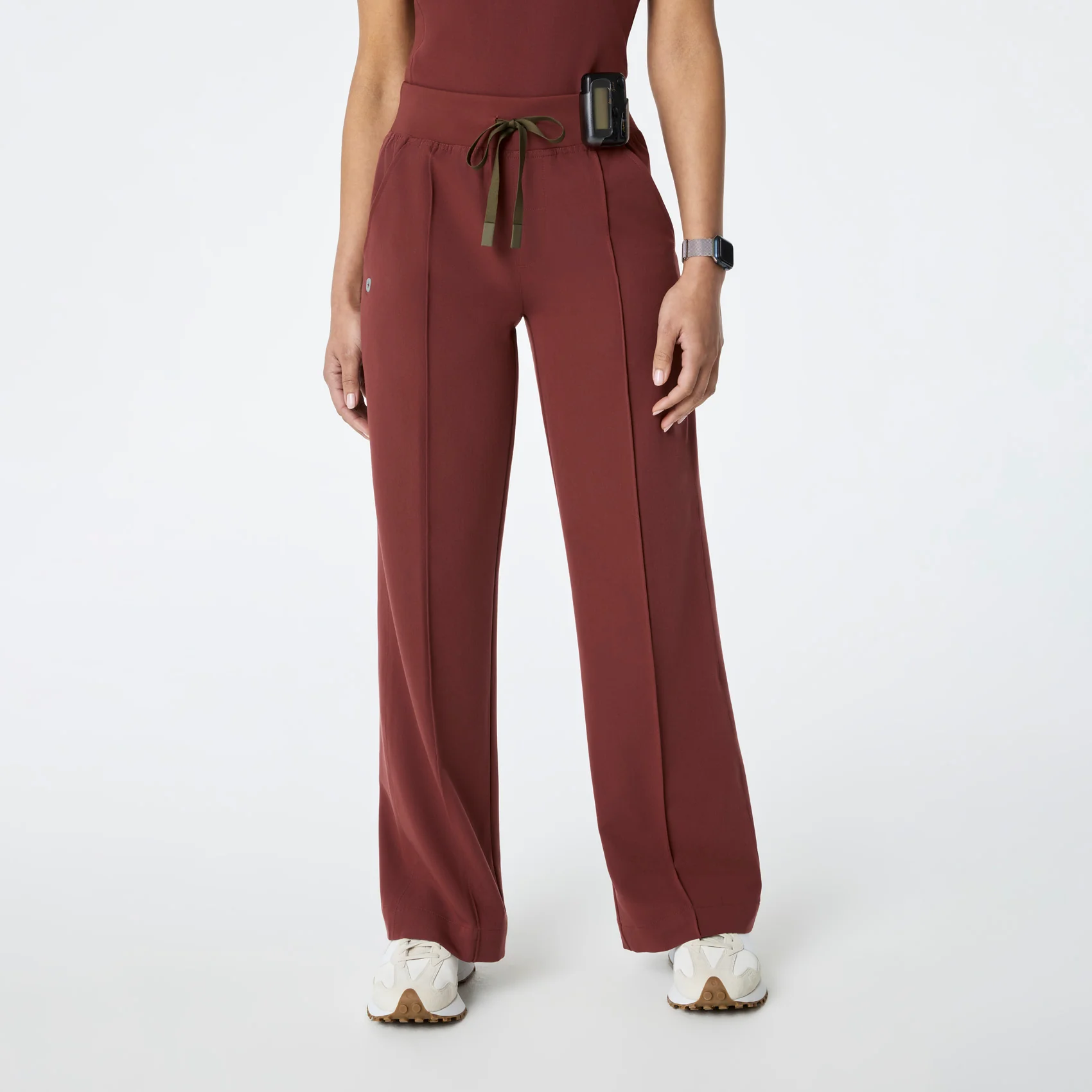 women's Walnut Alexandria Wide Leg Cargo - Tall Scrub Pant