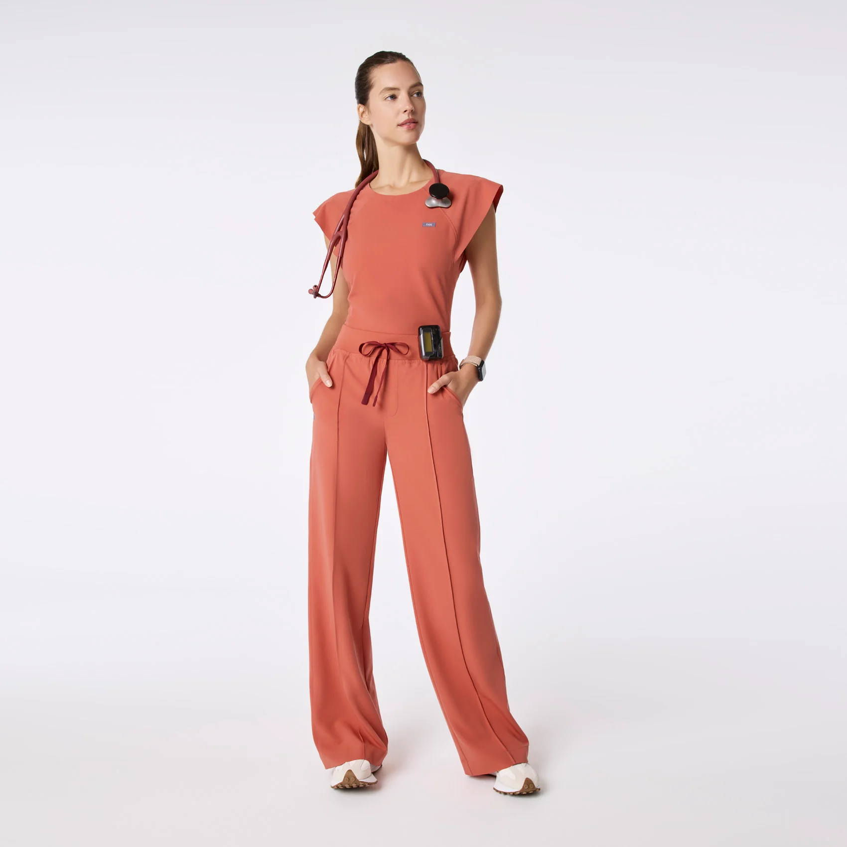 25673-women-s-spiced-cider-alexandria-wide-leg-cargo-tall-scrub-pant-2.webp women's Spiced Cider Alexandria Wide Leg Cargo - Tall Scrub Pant