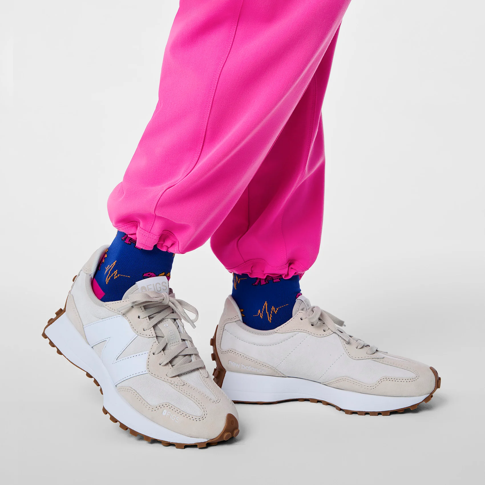 women's Rapid Response Pink High Waisted Giuliana Relaxed Straight Leg - Petite Scrub Pant™