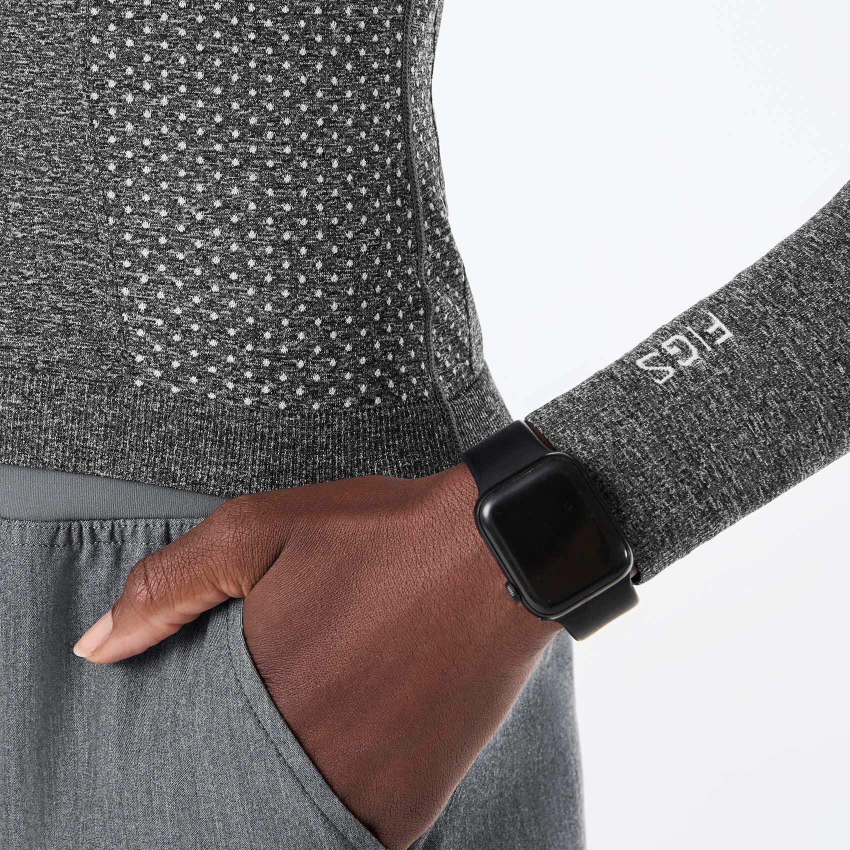 2660-women-s-graphite-salta-seamless-cropped-longsleeve-underscrub-7.jpg women's Graphite Salta Seamless Cropped - Longsleeve Underscrub