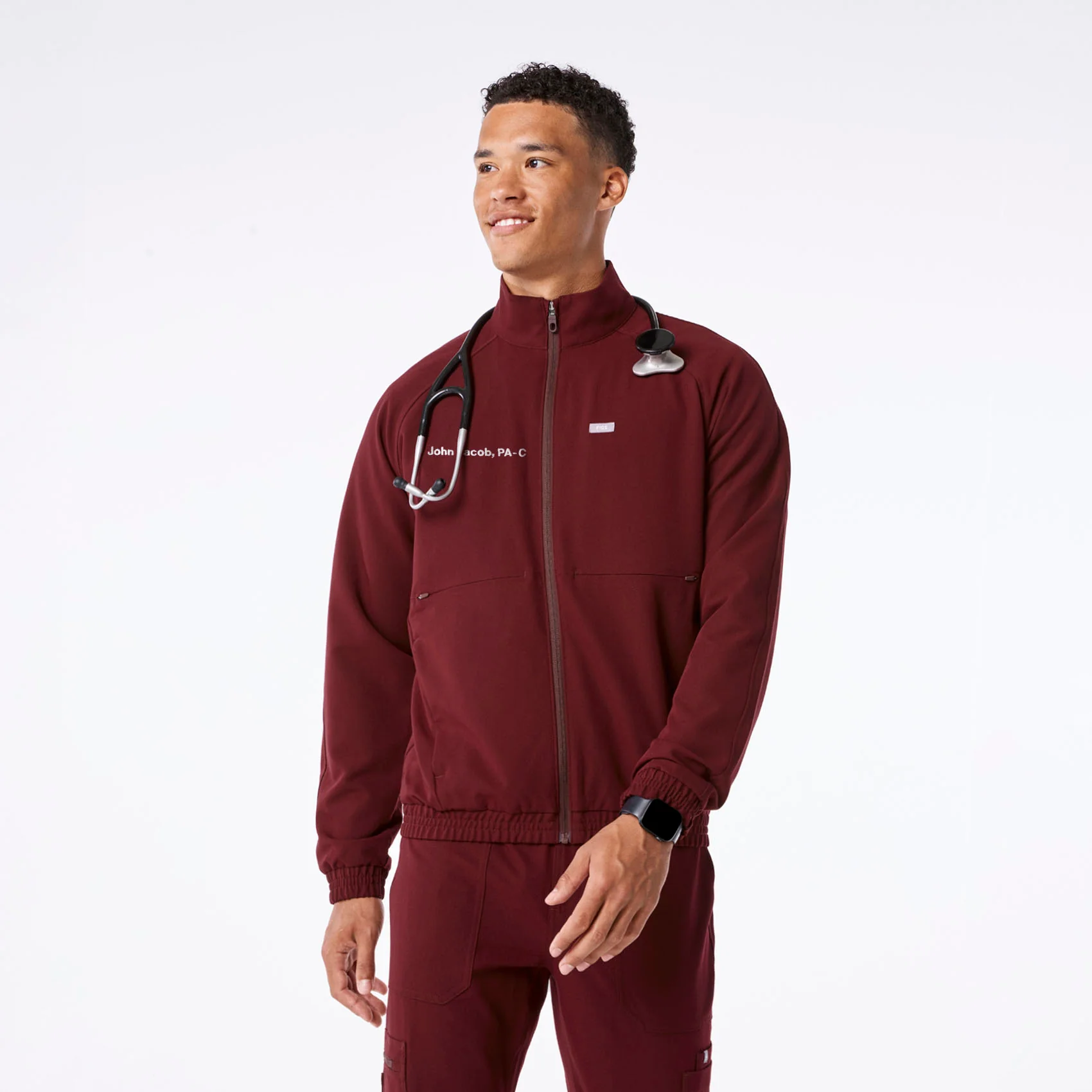 2774-men-s-burgundy-cobaki-scrub-jacket-1.webp men's Burgundy Cobaki - Scrub Jacket