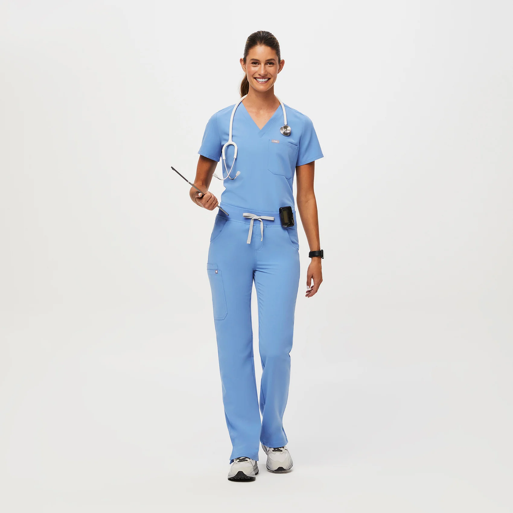 Women's Ceil Blue Kade™ - Petite Cargo Scrub Pants