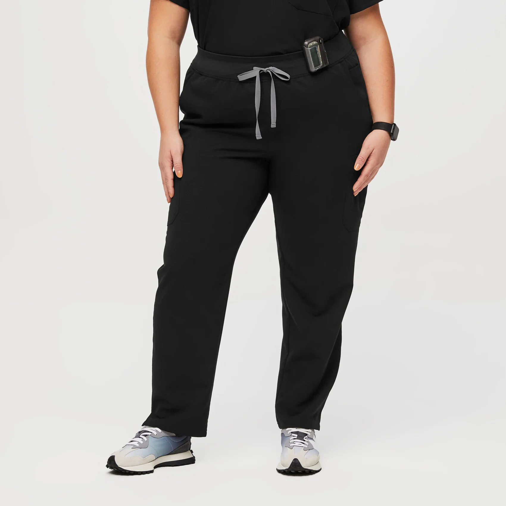 3738-women-s-black-high-waisted-yolatm-petite-skinny-scrub-pants-3xl-6xl-1.webp women's Black High Waisted Yola™ - Petite Skinny Scrub Pants (3XL - 6XL)