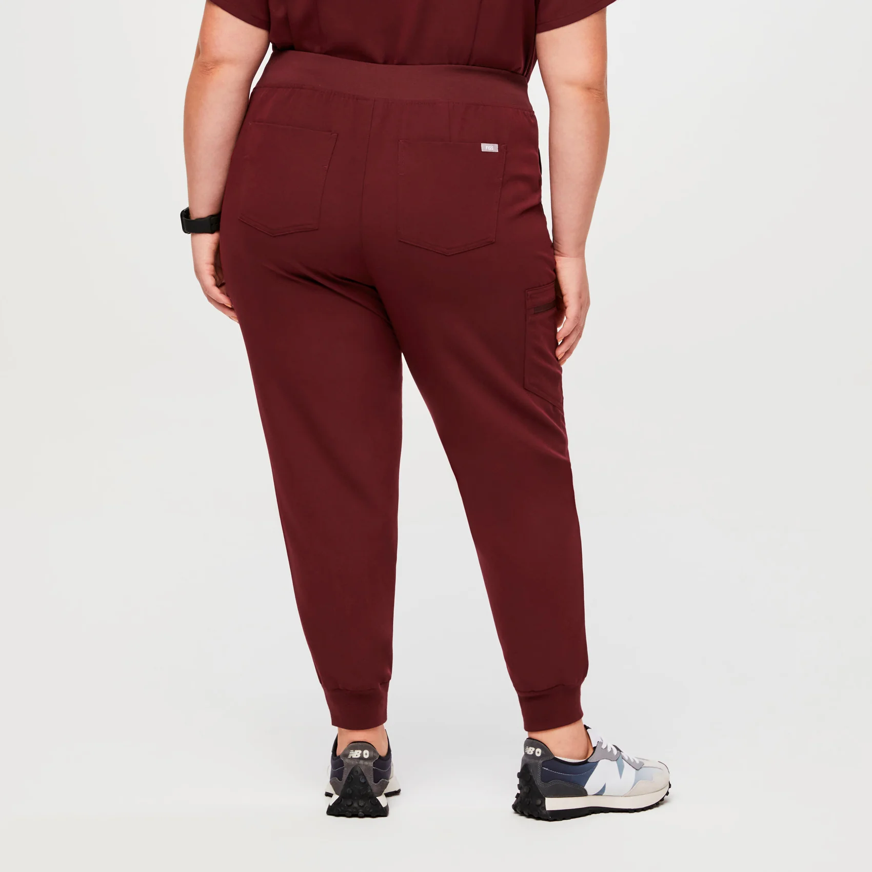 3868-women-s-burgundy-high-waisted-zamoratm-tall-jogger-scrub-pants-3xl-6xl-4.webp women's Burgundy High Waisted Zamora™ - Tall Jogger Scrub Pants (3XL - 6XL)