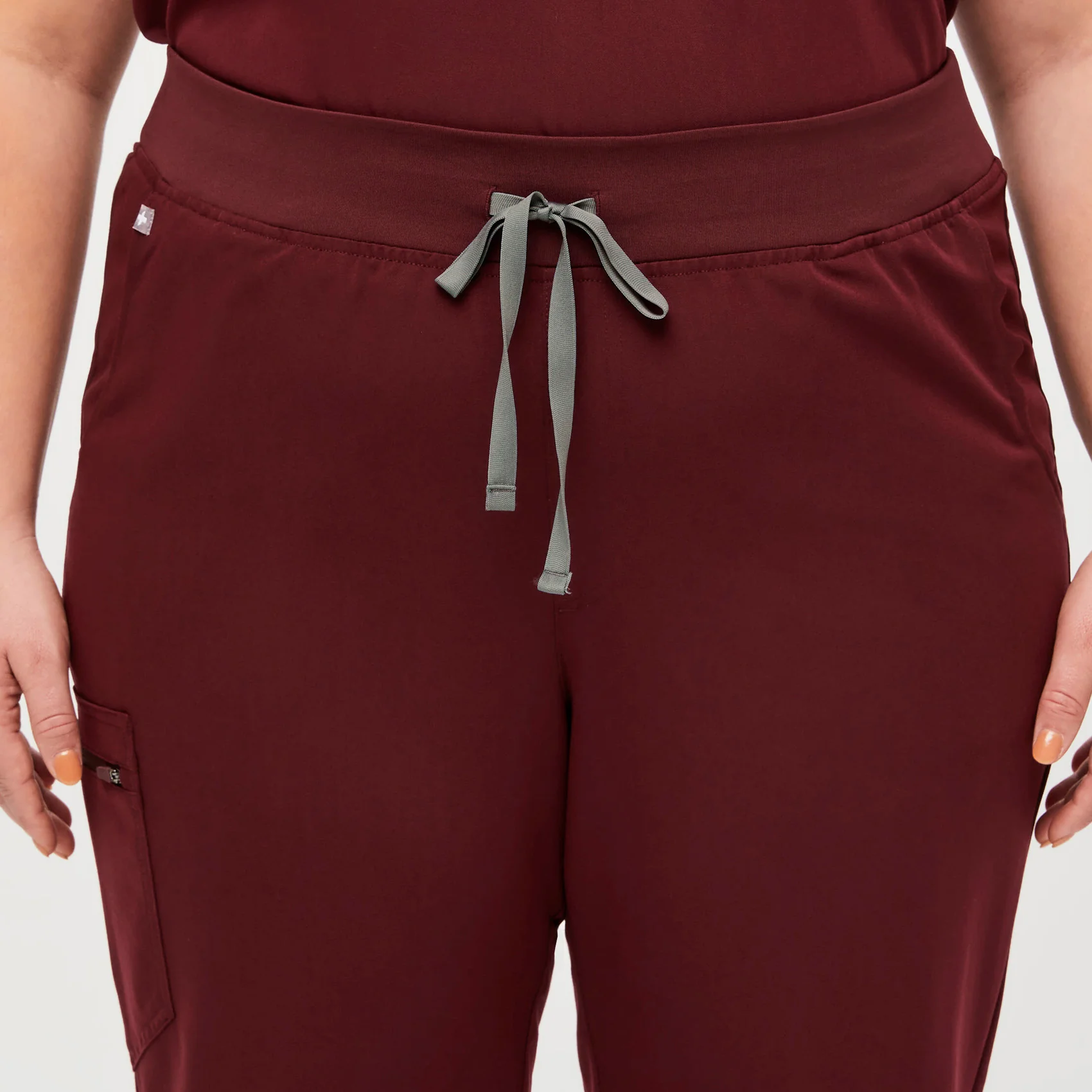 3868-women-s-burgundy-high-waisted-zamoratm-tall-jogger-scrub-pants-3xl-6xl-5.webp women's Burgundy High Waisted Zamora™ - Tall Jogger Scrub Pants (3XL - 6XL)