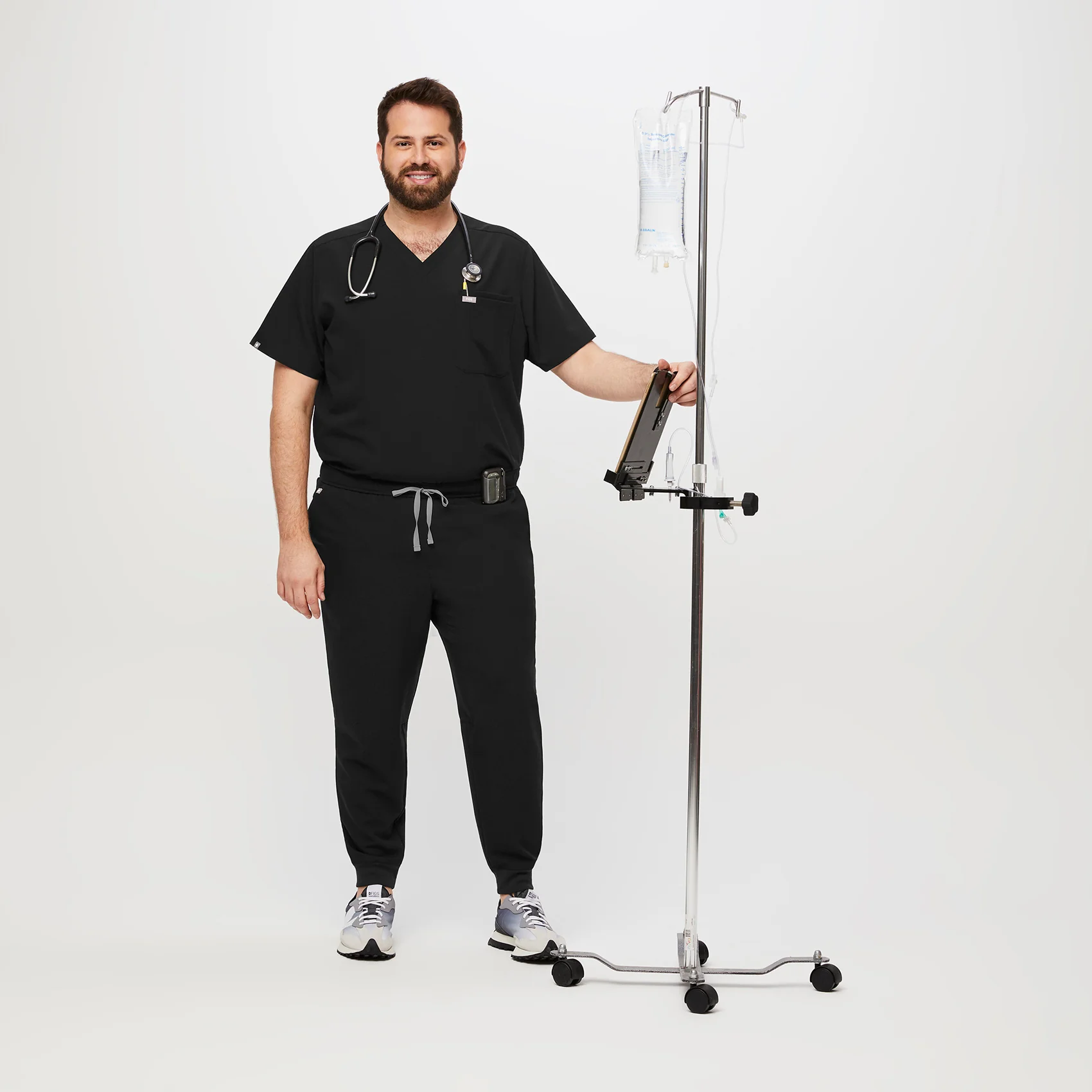 men's Black Tansen™  Jogger Scrub Pants (3XL - 6XL)
