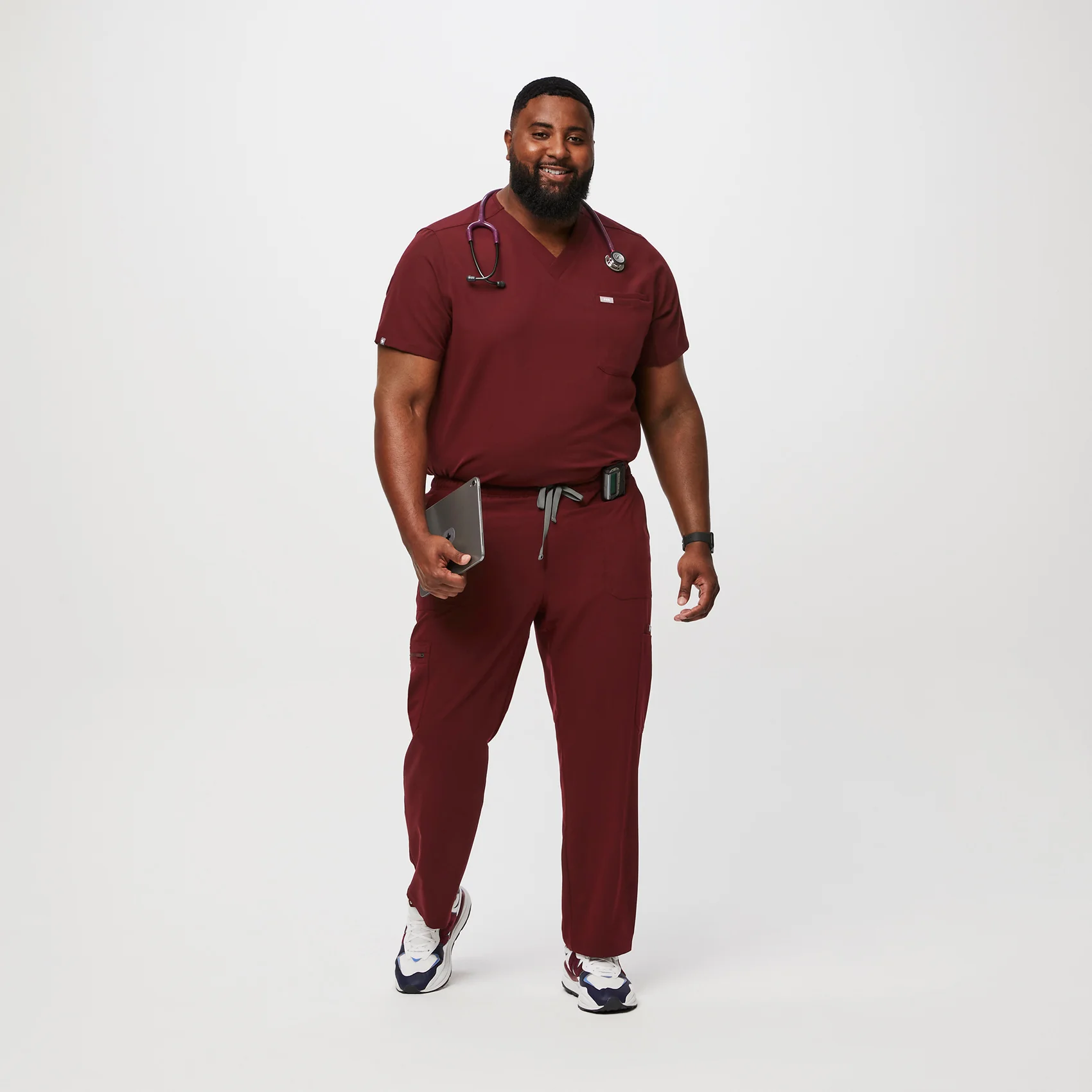 4419-men-s-burgundy-cairotm-short-cargo-scrub-pants-3xl-6xl-2.webp men's Burgundy Cairo™ - Short Cargo Scrub Pants (3XL - 6XL)