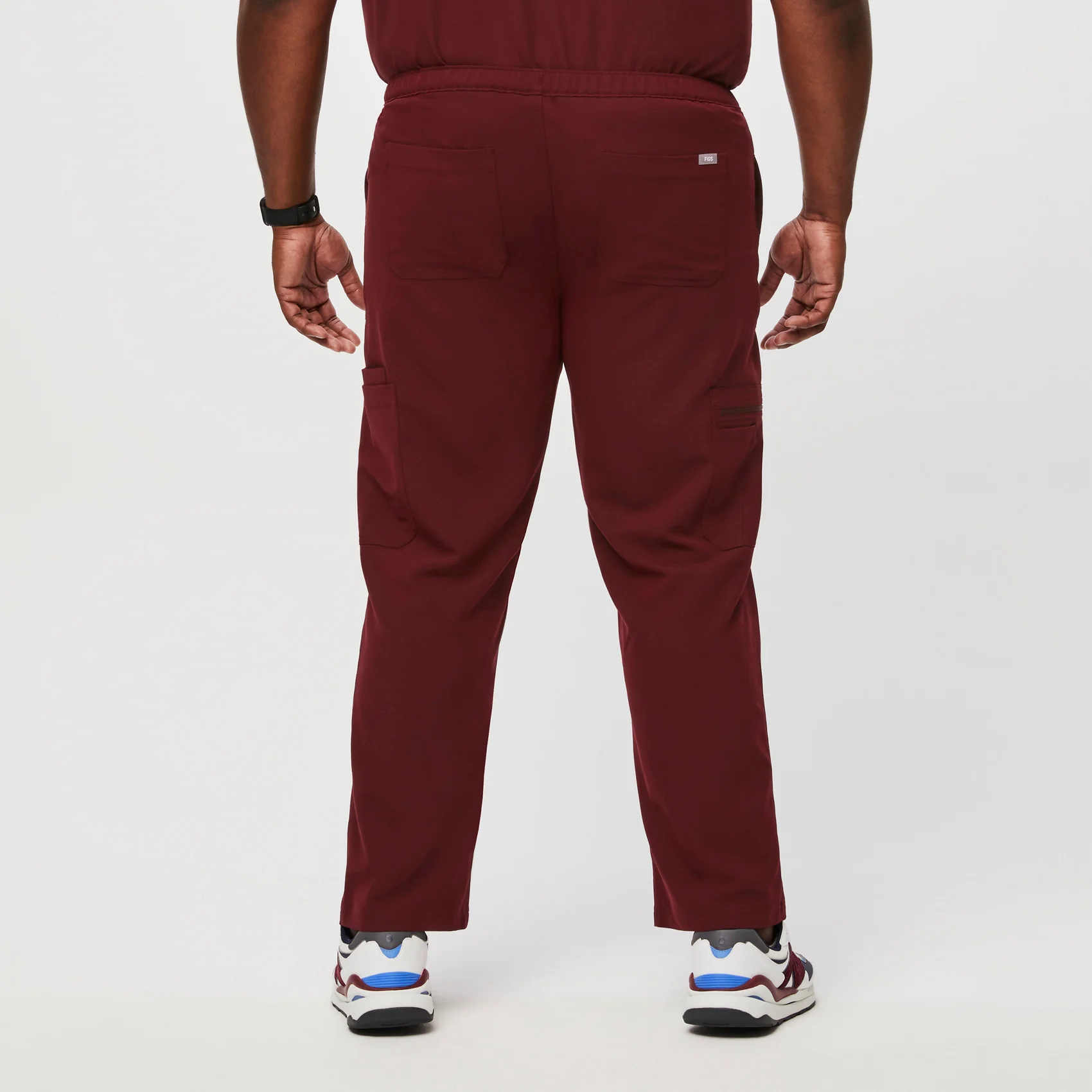 4419-men-s-burgundy-cairotm-short-cargo-scrub-pants-3xl-6xl-4.webp men's Burgundy Cairo™ - Short Cargo Scrub Pants (3XL - 6XL)