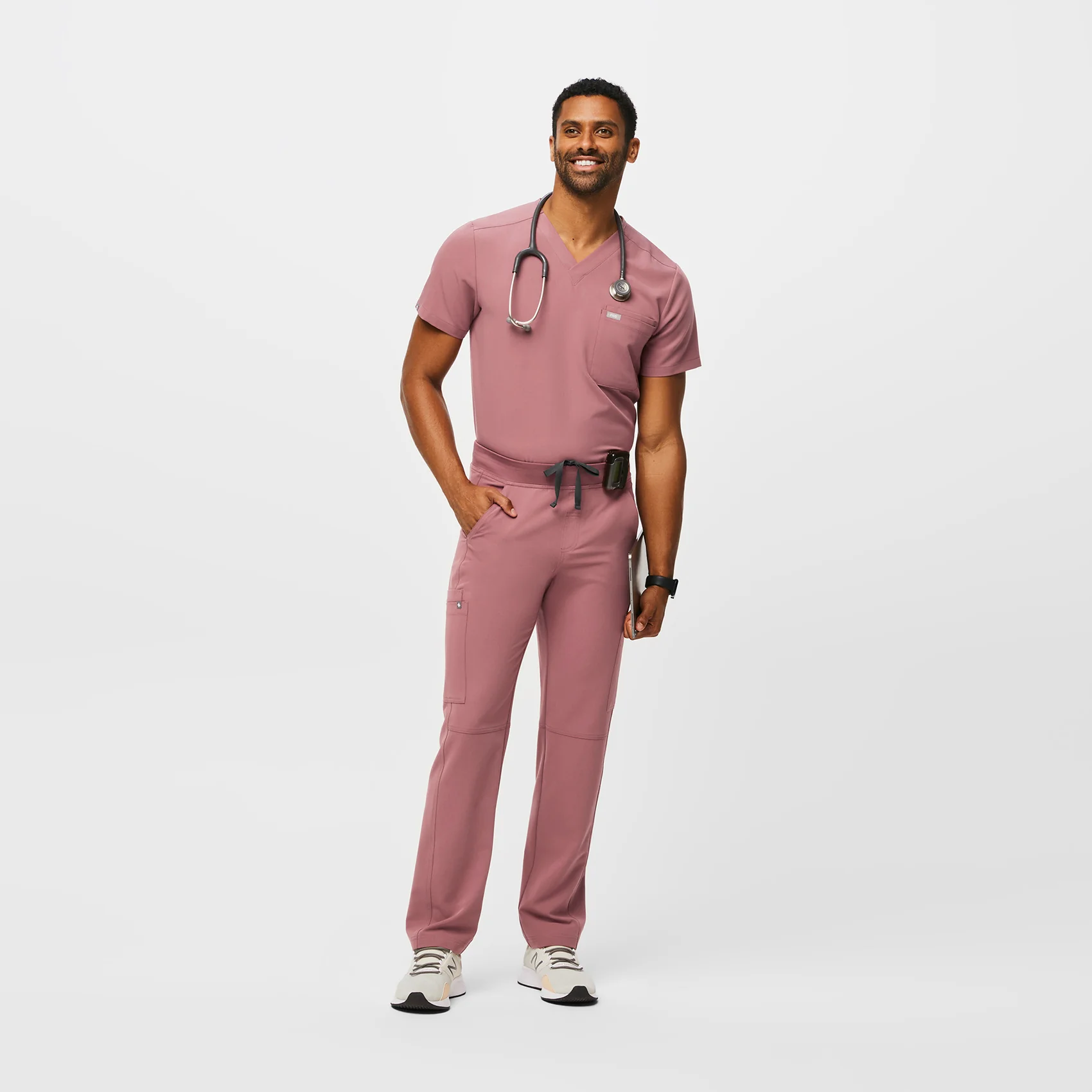 4512-men-s-mauve-aximtm-tall-cargo-scrub-pants-2.webp men's Mauve Axim™ - Tall Cargo Scrub Pants