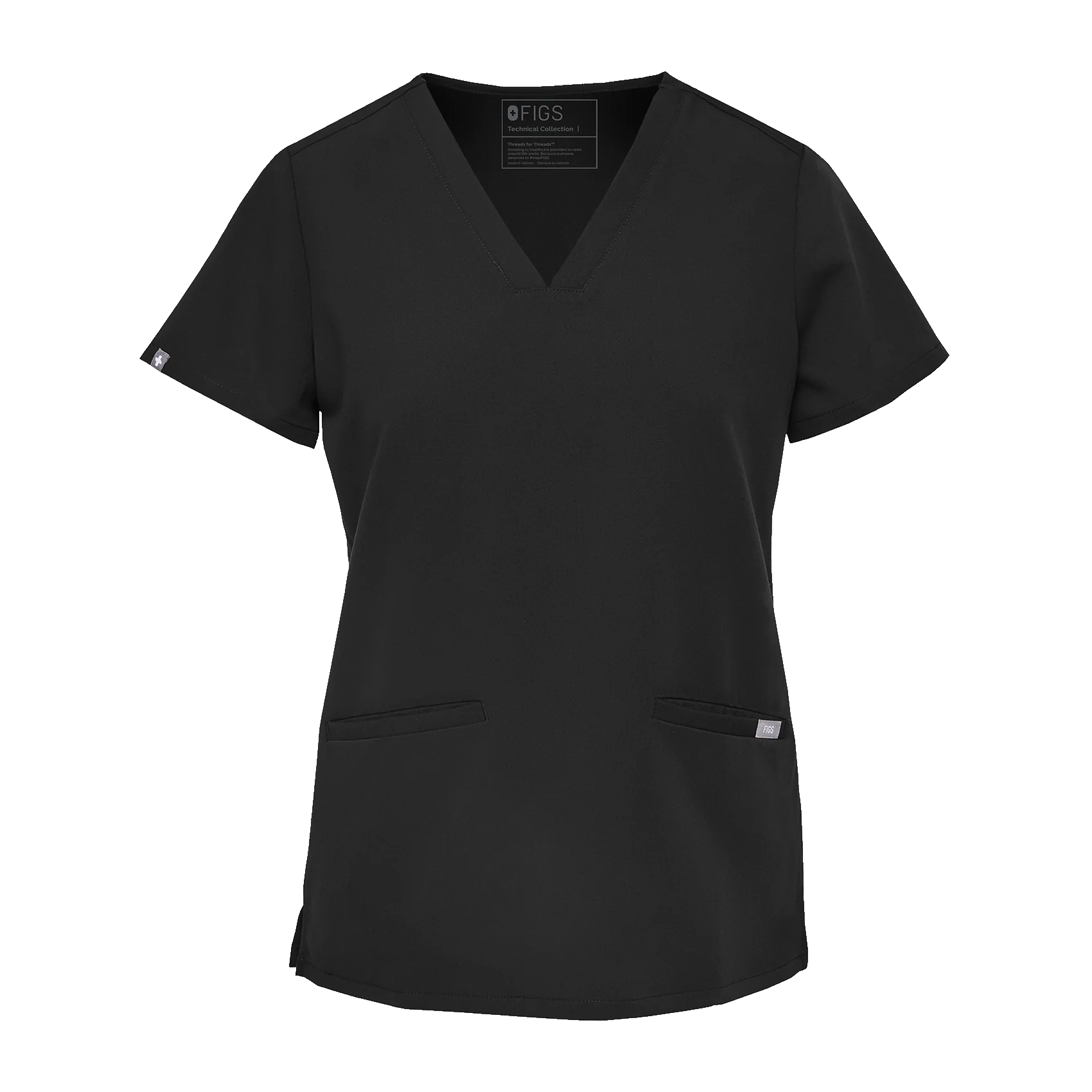 452-women-s-black-casmatm-three-pocket-scrub-top-3xl-6xl-7.webp women's Black Casma™- Three-Pocket Scrub Top (3XL - 6XL)