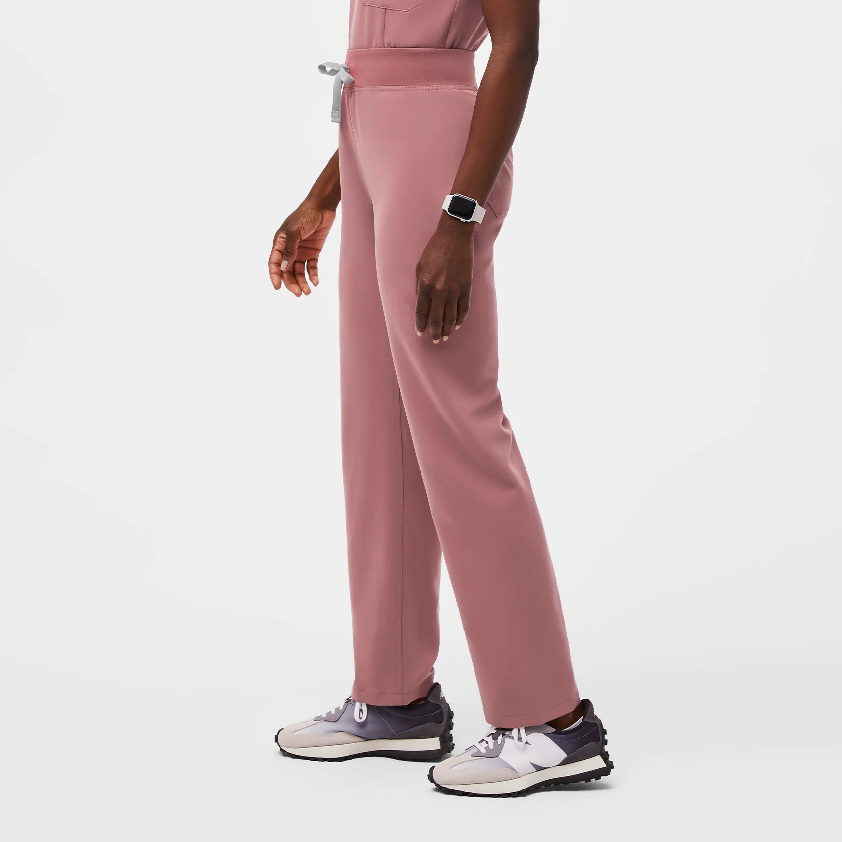 women's Mauve High Waisted Livingston™ - Tall Basic Scrub Pants (3XL - 6XL)