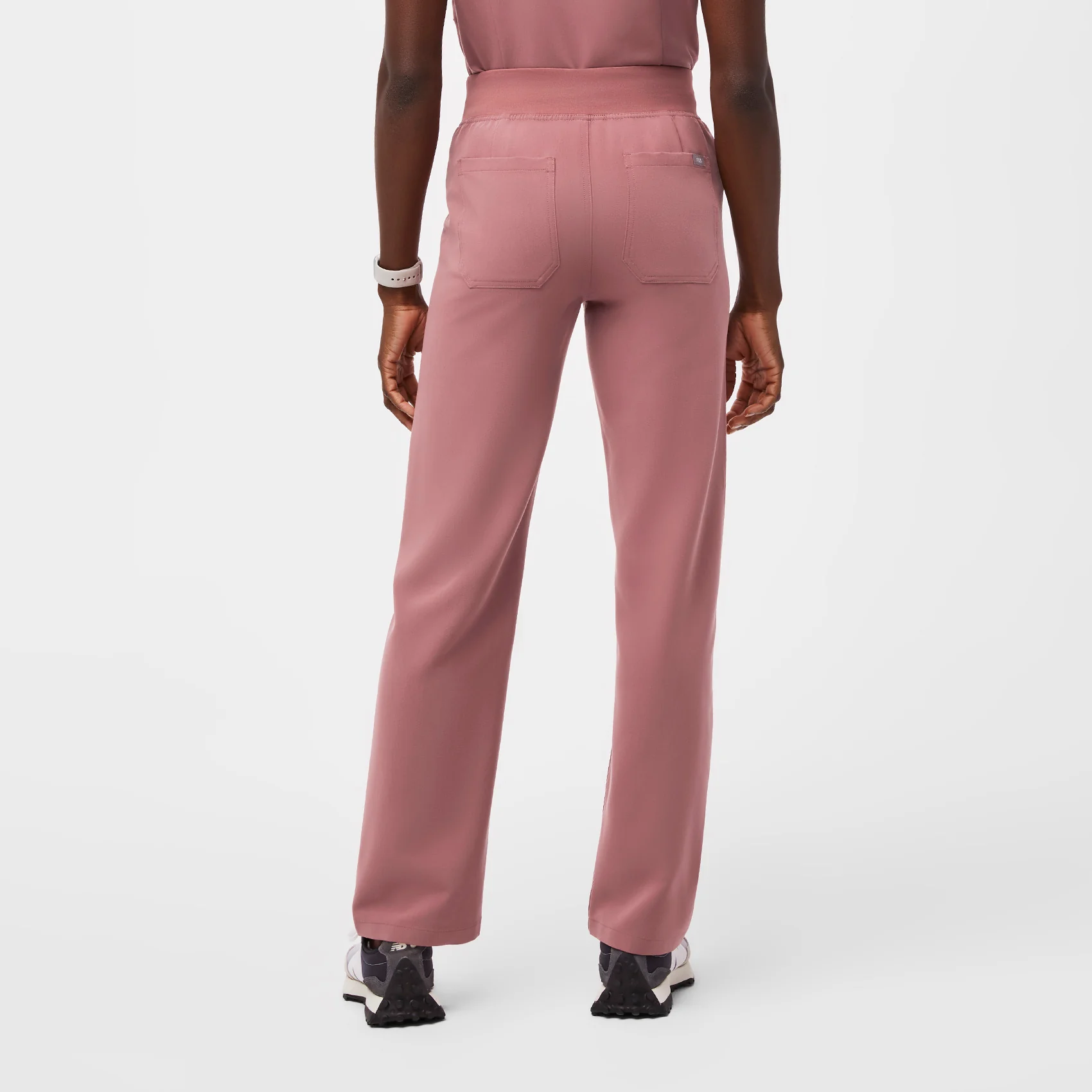 women's Mauve High Waisted Livingston™ - Tall Basic Scrub Pants (3XL - 6XL)