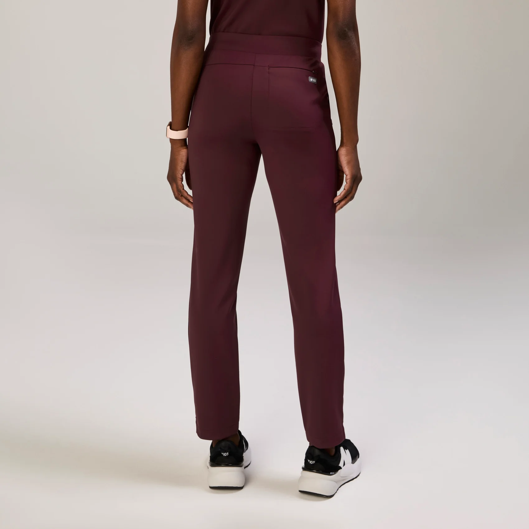 5079-women-s-burgundy-tena-formx-slim-tapered-petite-scrub-panttm-4.webp women's Burgundy Tena FORMx Slim Tapered - Petite Scrub Pant™