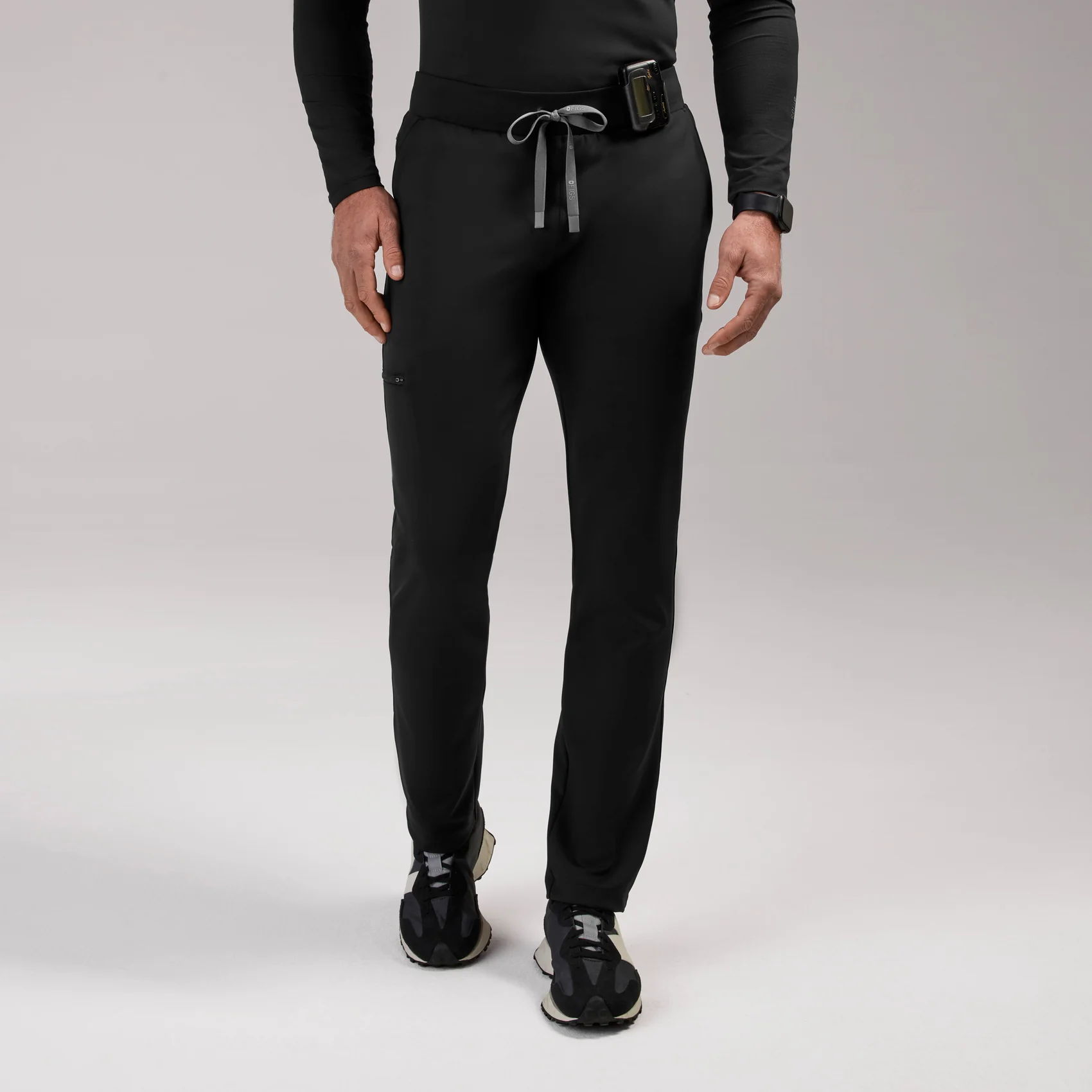men's Black Pierre FORMx Slim Tapered - Short Scrub Pant™