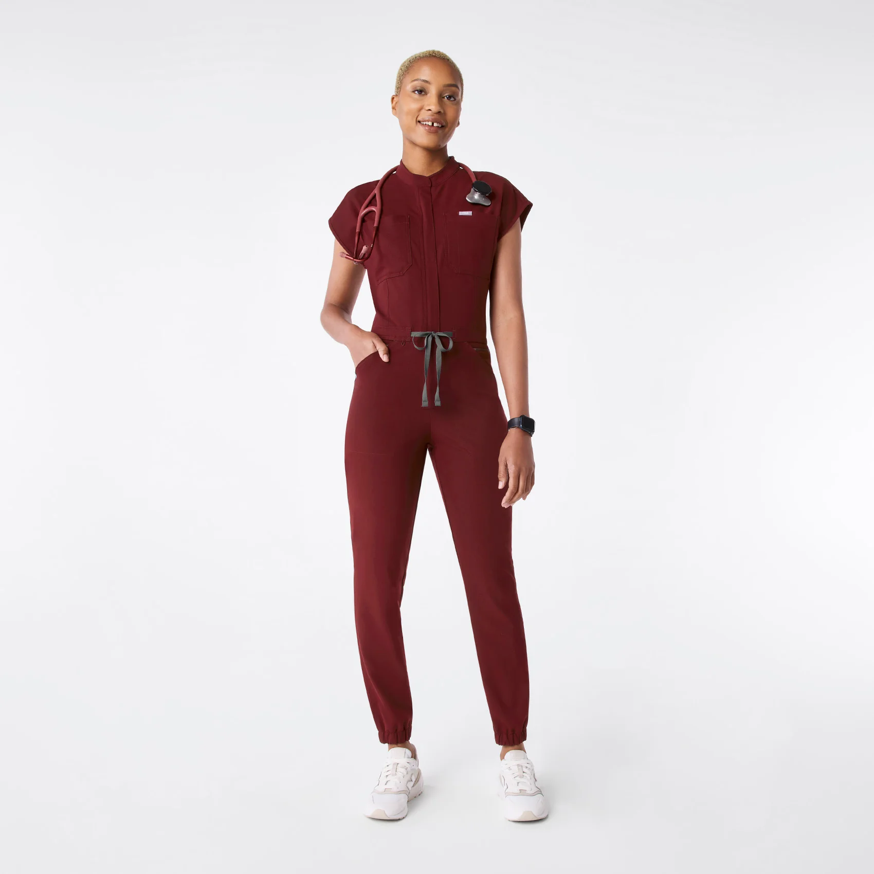 5244-women-s-burgundy-rafaela-cargo-jogger-tall-scrubjumpsuittm-1.webp women's Burgundy Rafaela Cargo Jogger - Tall ScrubJumpsuit™