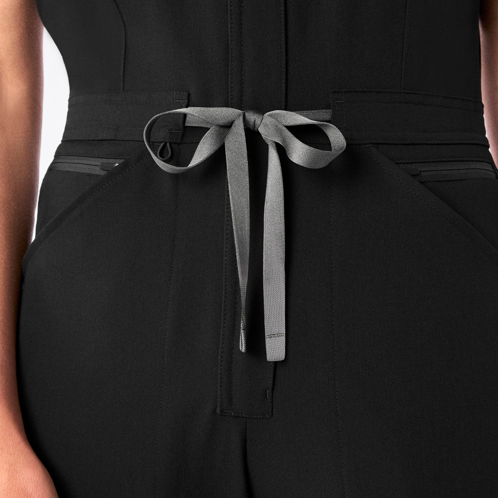 women's Black Rafaela Cargo Jogger - Petite ScrubJumpsuit™