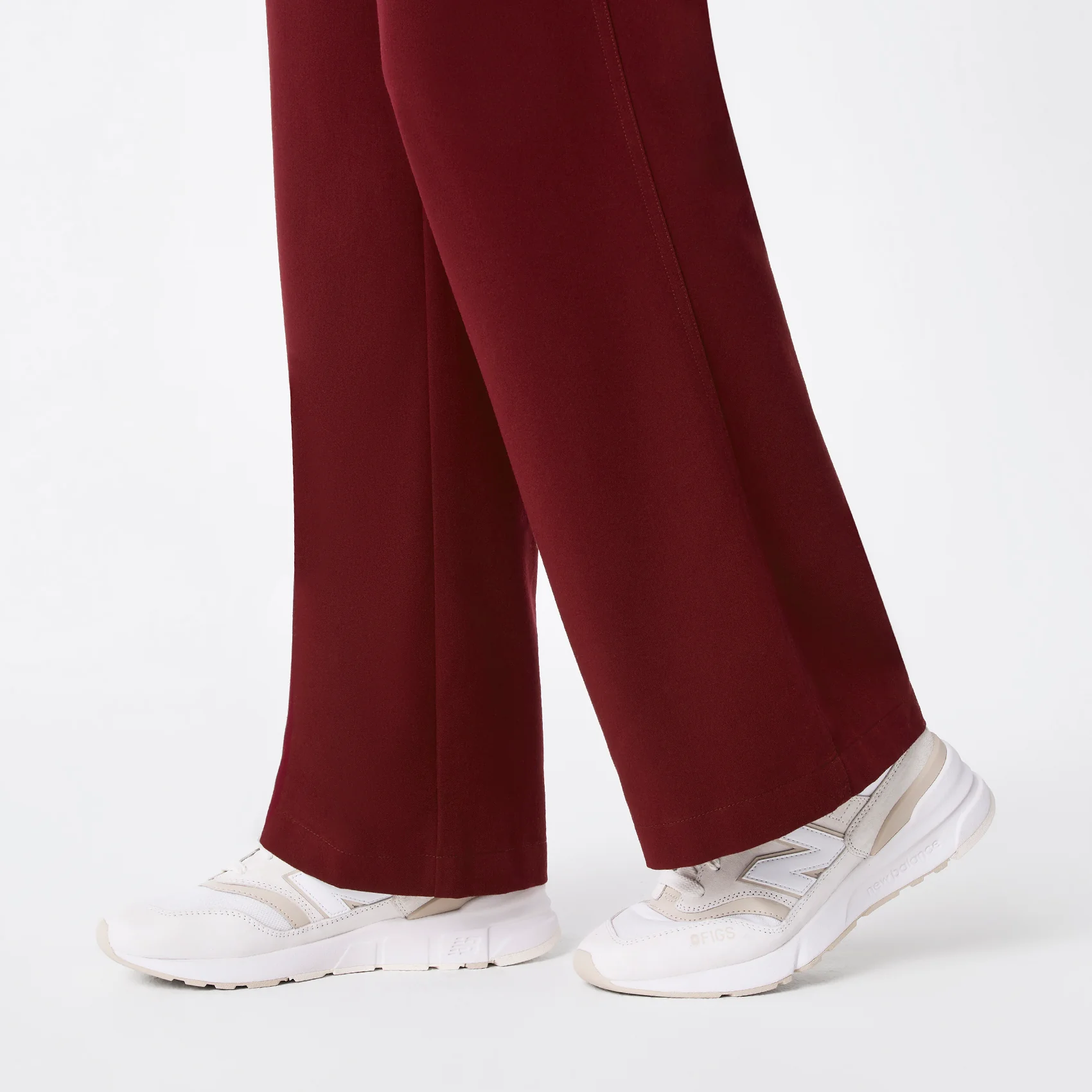 women's Burgundy Rafaela Wide Leg - Tall ScrubJumpsuit™