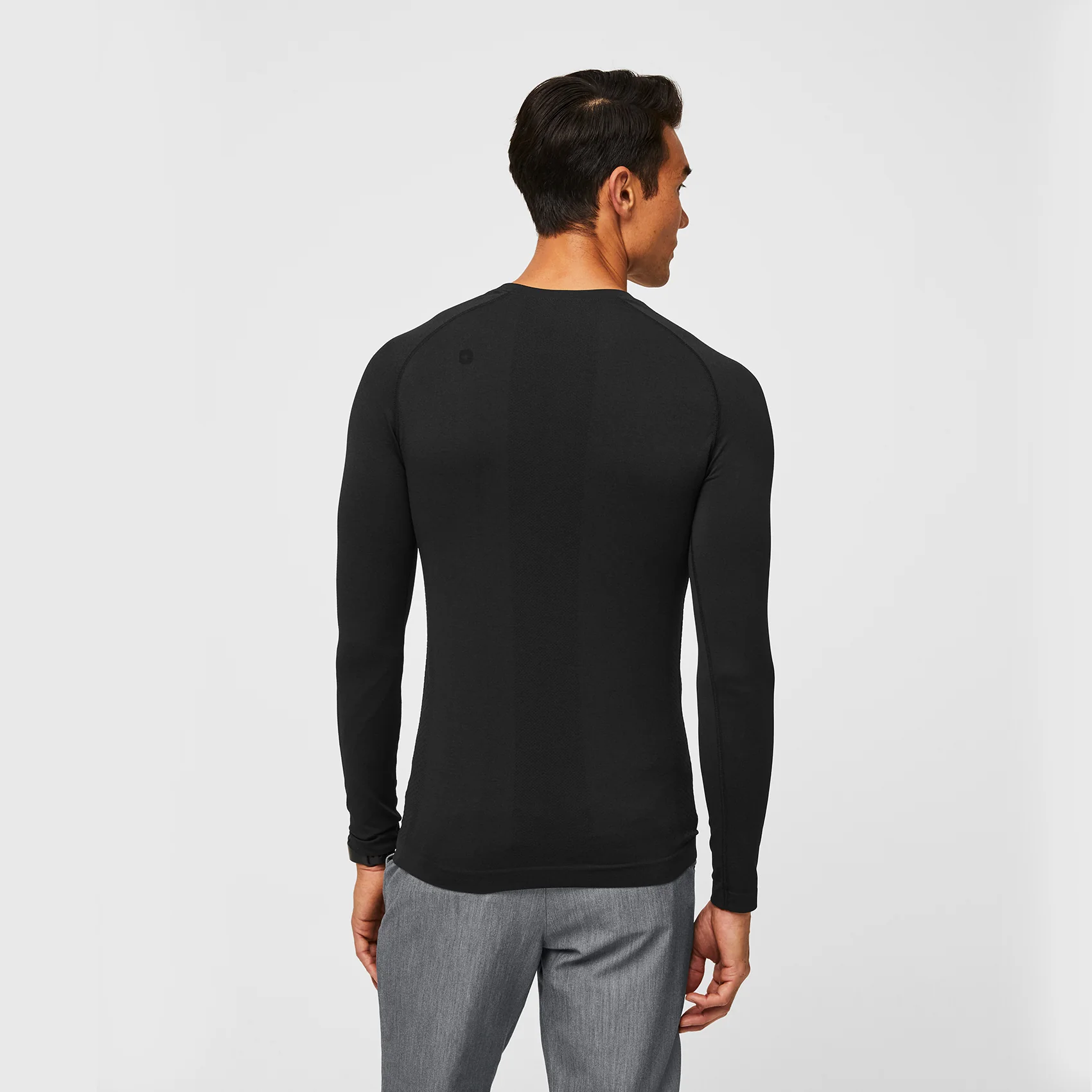 men's Black Makato Seamless - Longsleeve Underscrub (3XL-6XL)
