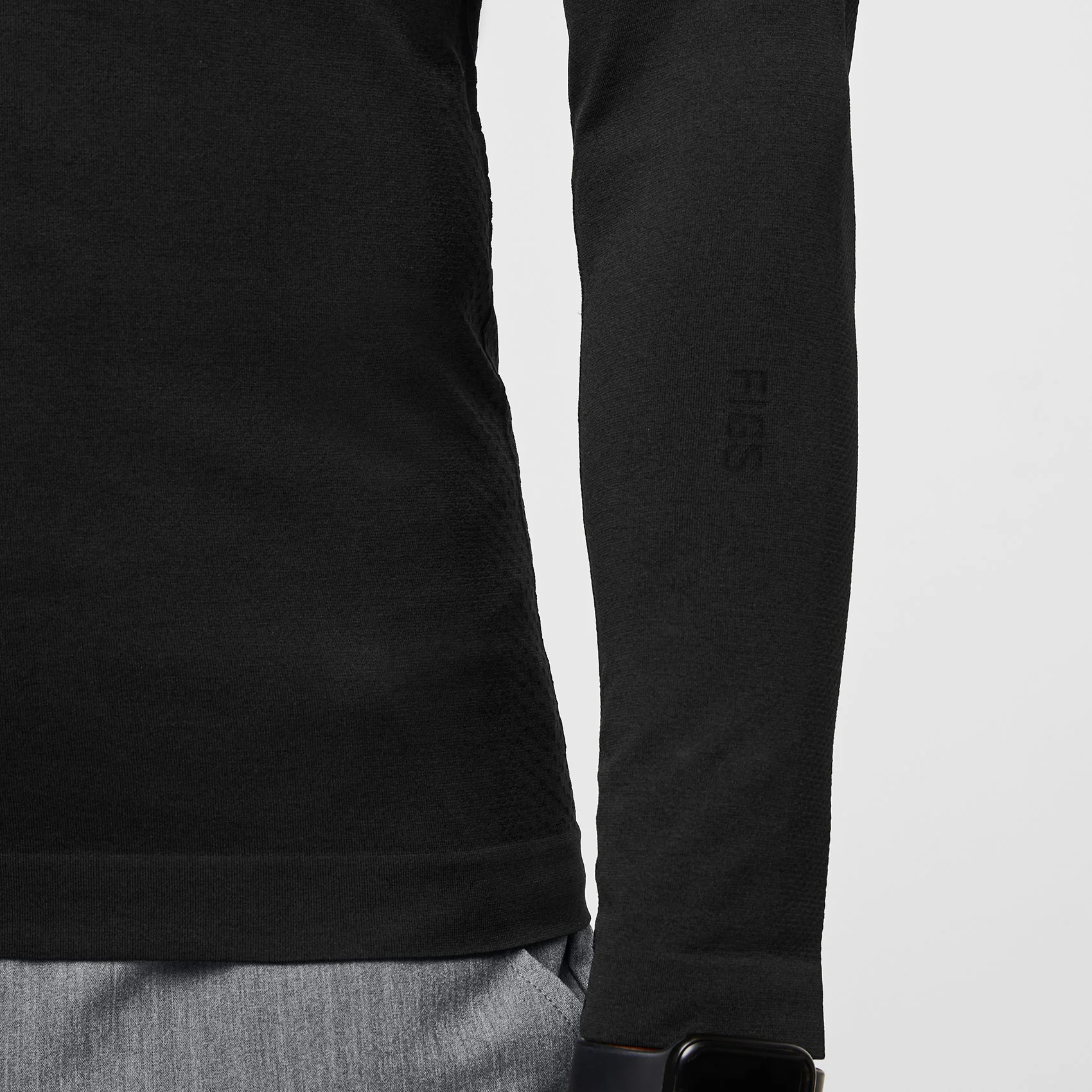 men's Black Makato Seamless - Longsleeve Underscrub (3XL-6XL)
