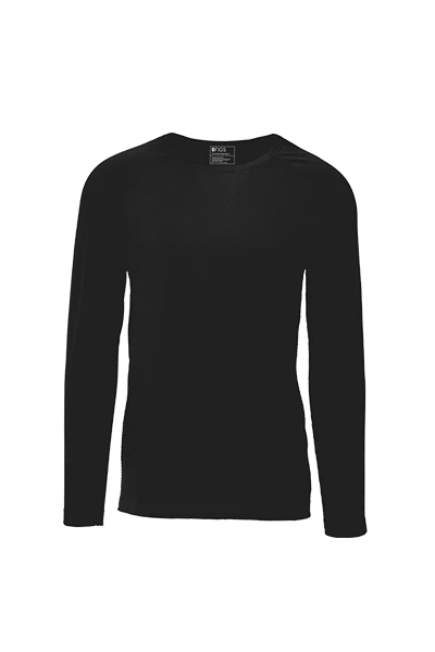 men's Black Makato Seamless - Longsleeve Underscrub (3XL-6XL)