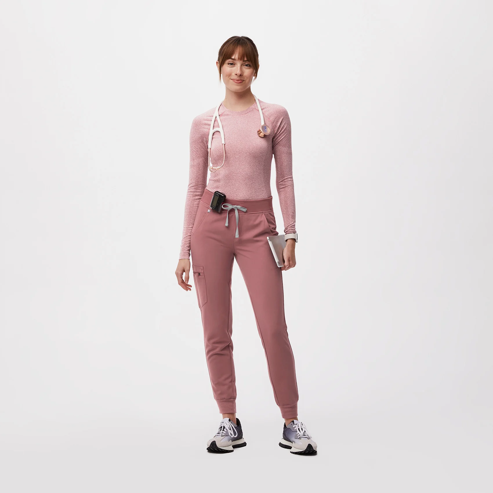 women's Mauve Salta Seamless - Longsleeve Underscrub (3XL-6XL)