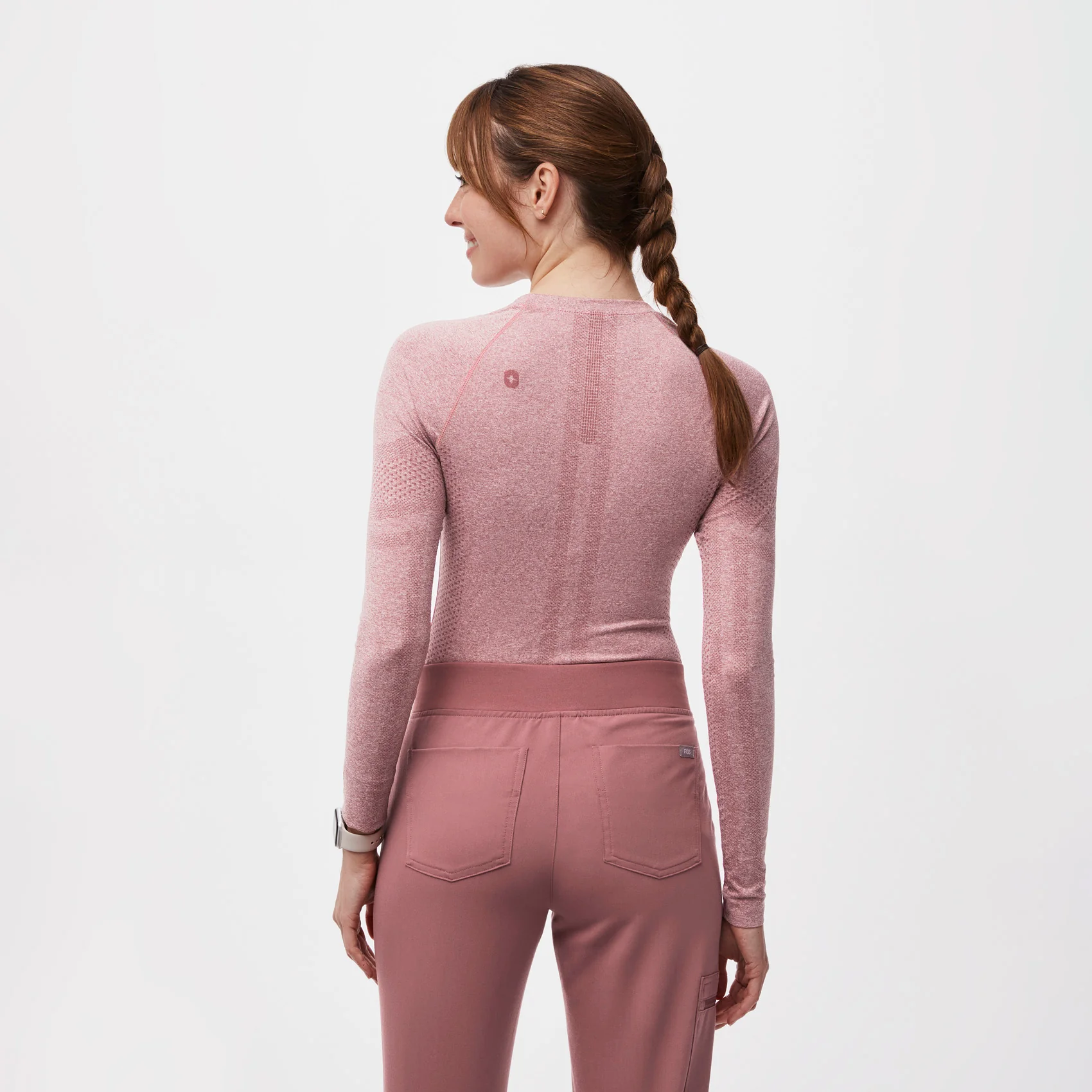 women's Mauve Salta Seamless - Longsleeve Underscrub (3XL-6XL)