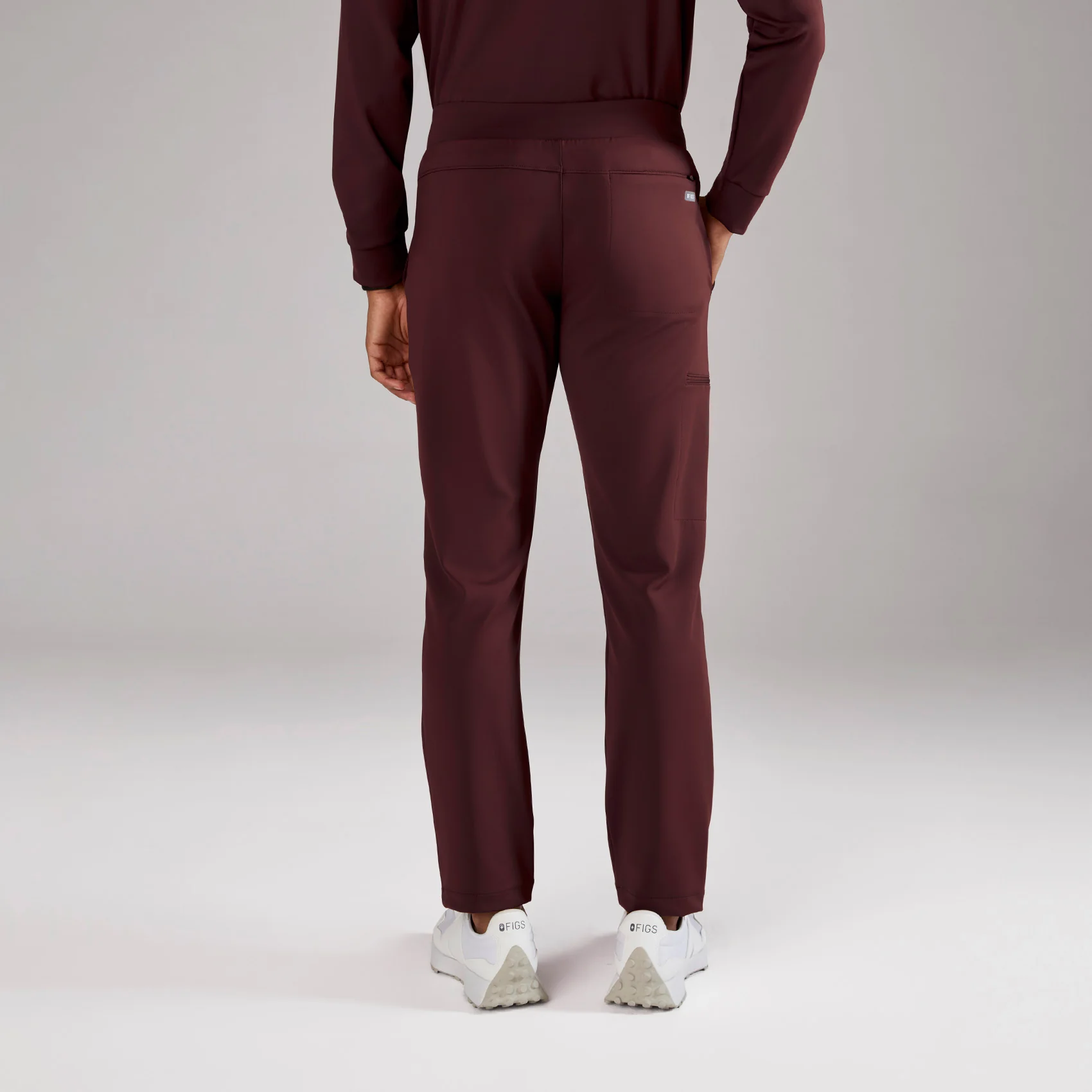 men's Burgundy Pierre FORMx Slim Tapered - Tall Scrub Pant™