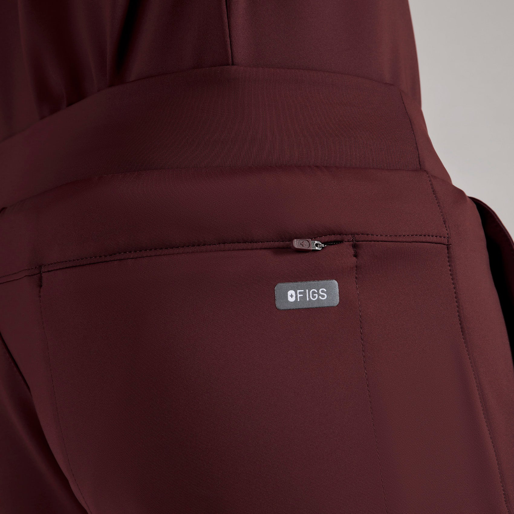 men's Burgundy Pierre FORMx Slim Tapered - Tall Scrub Pant™
