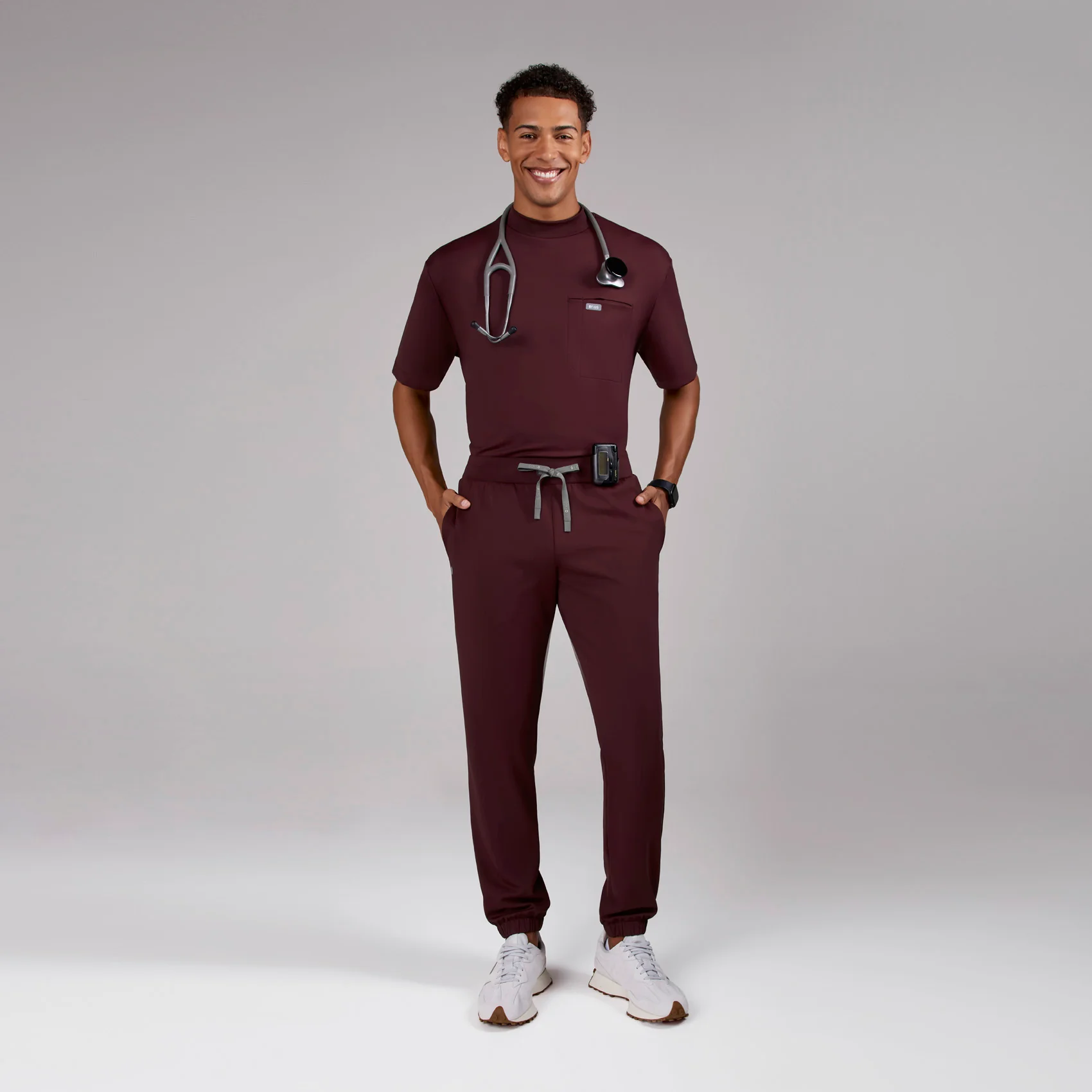 5418-men-s-burgundy-forster-formx-jogger-short-scrub-panttm-2.webp men's Burgundy Forster FORMx Jogger - Short Scrub Pant™